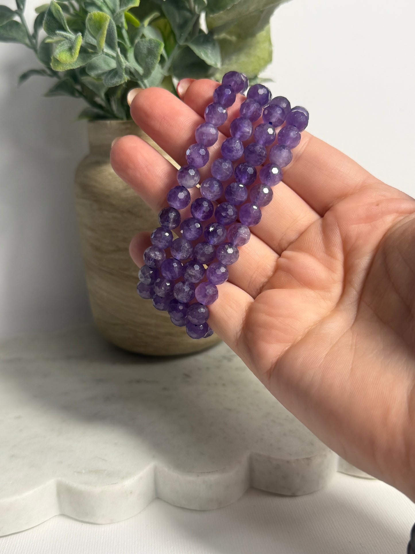 Amethyst Faceted Bracelet