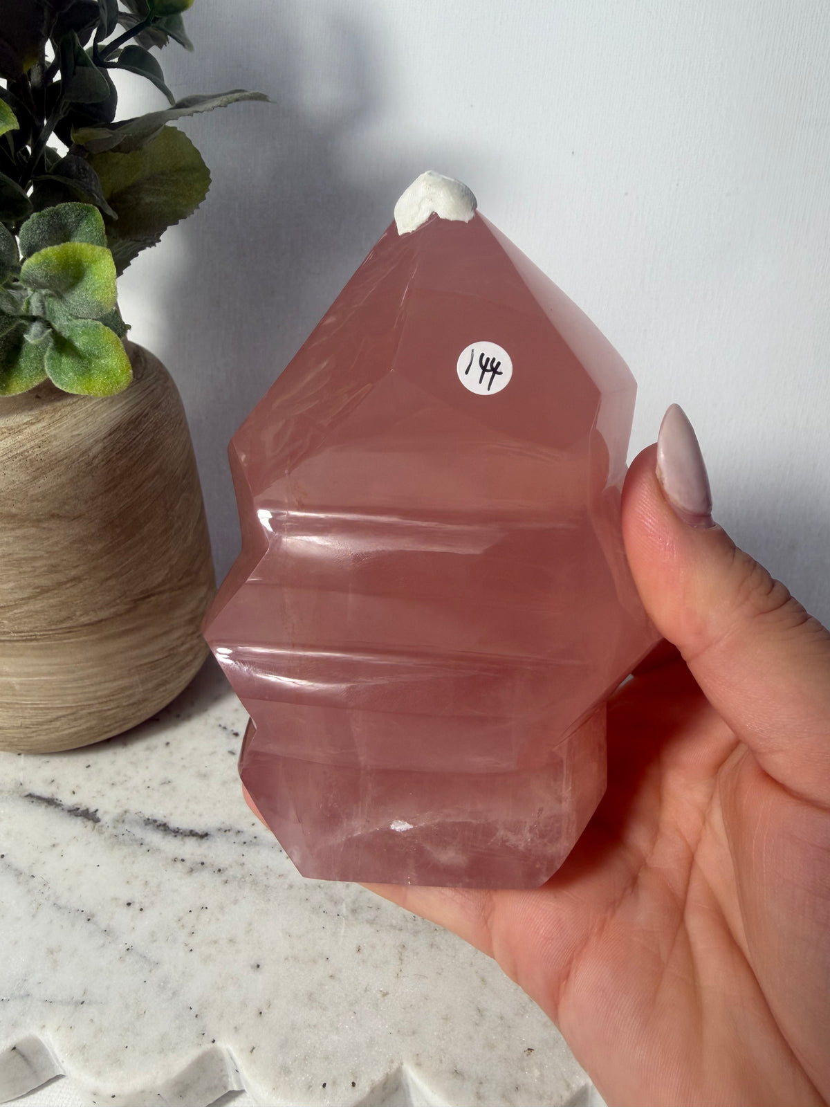 Jelly Rose Quartz Freeform