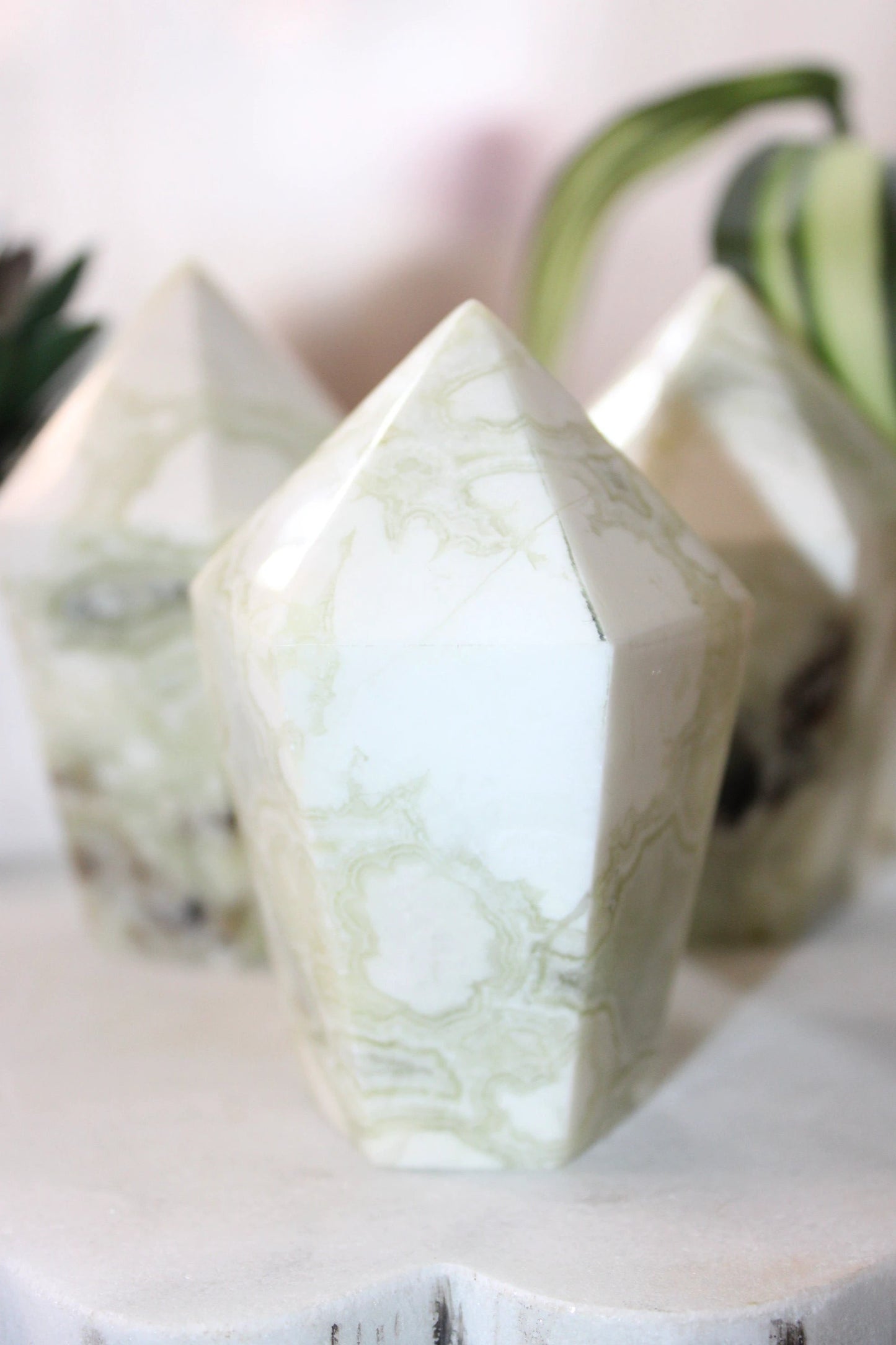 Green Maligano Jasper Cupcake - 206g by Heartstone Sanctuary