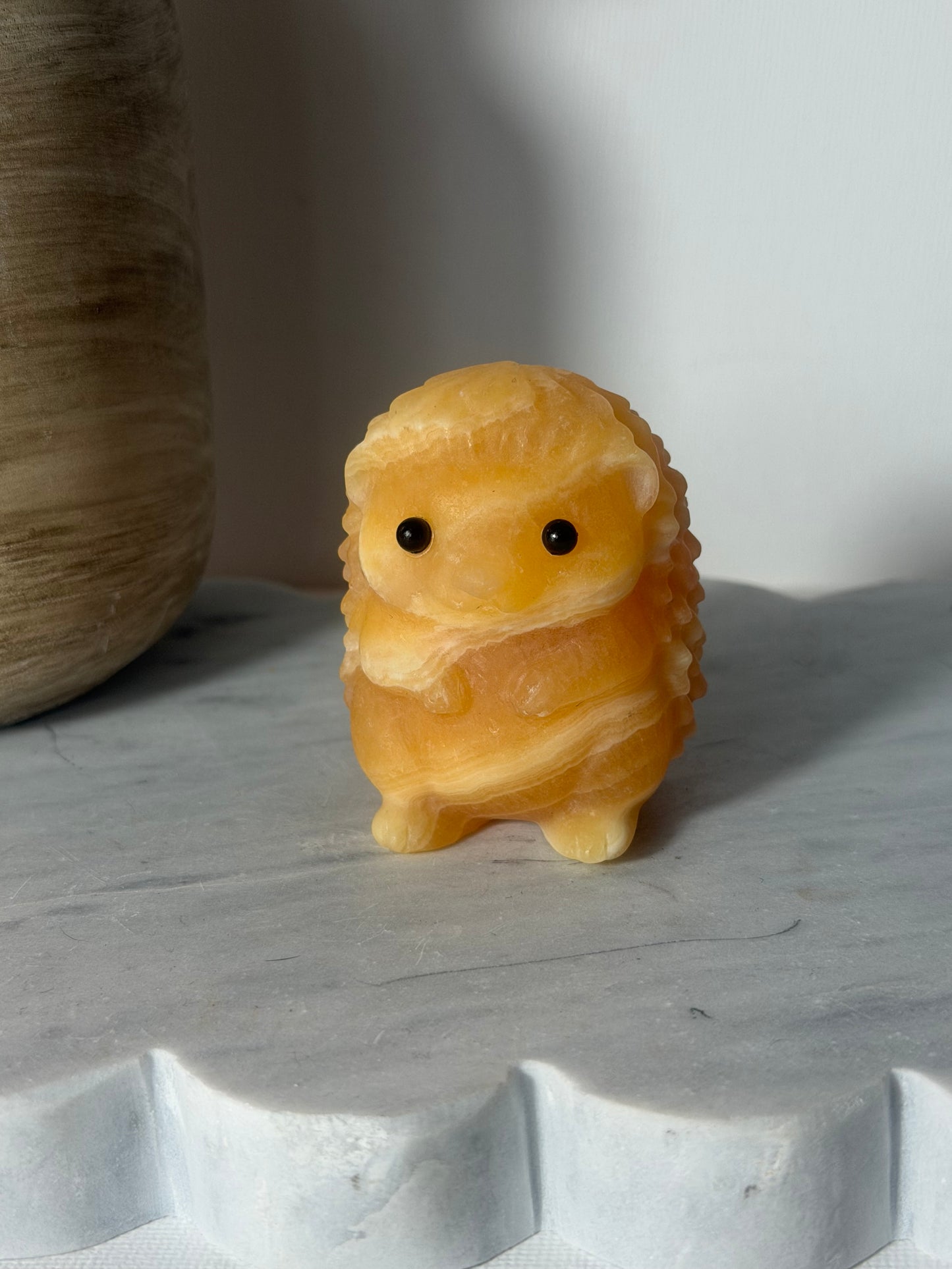 Yellow Calcite Hedgehog