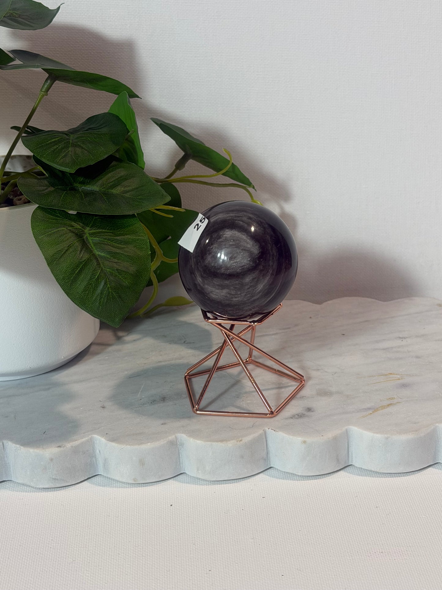 Silver Sheen Sphere
