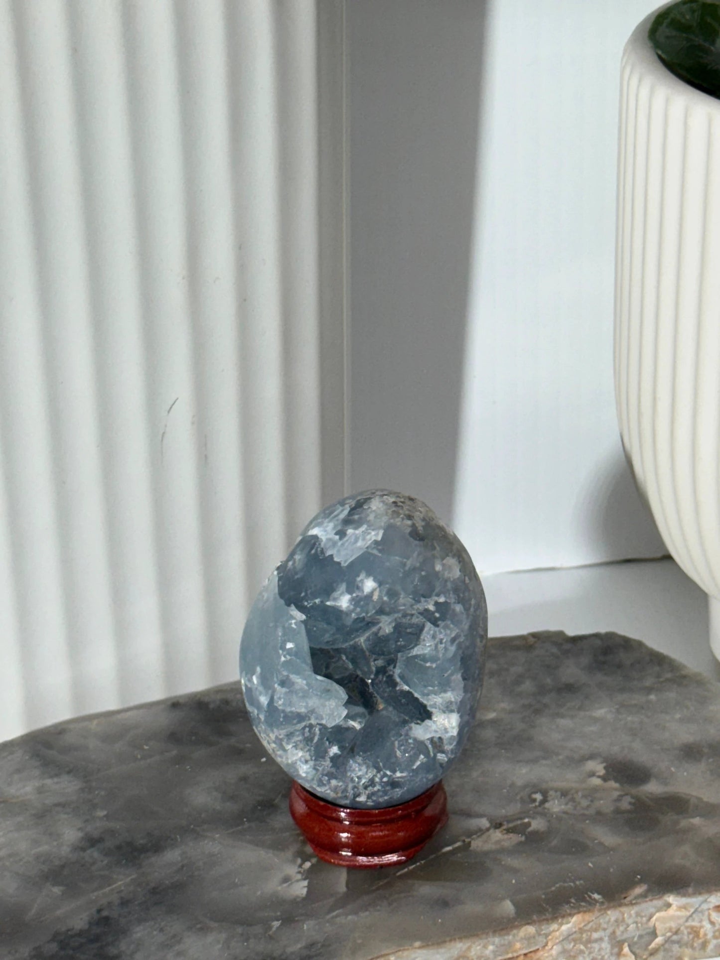 Blue Celestite Geose by Heartstone Sanctuary