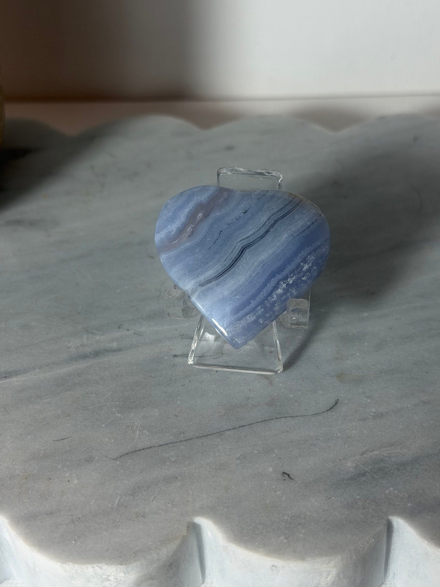 Blue Lace Agate Heart