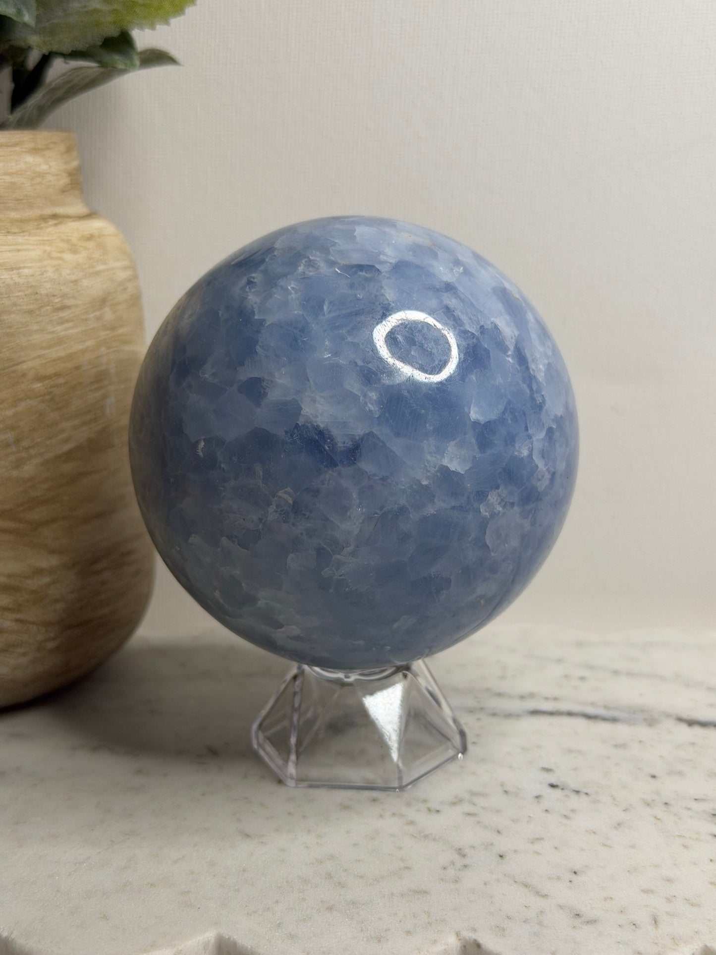 Blue Calcite Sphere