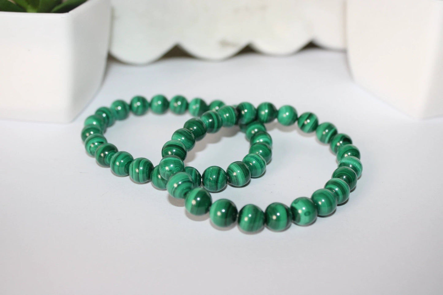 Malachite Crystal Bracelets | Protection & Transformation by Heartstone Sanctuary