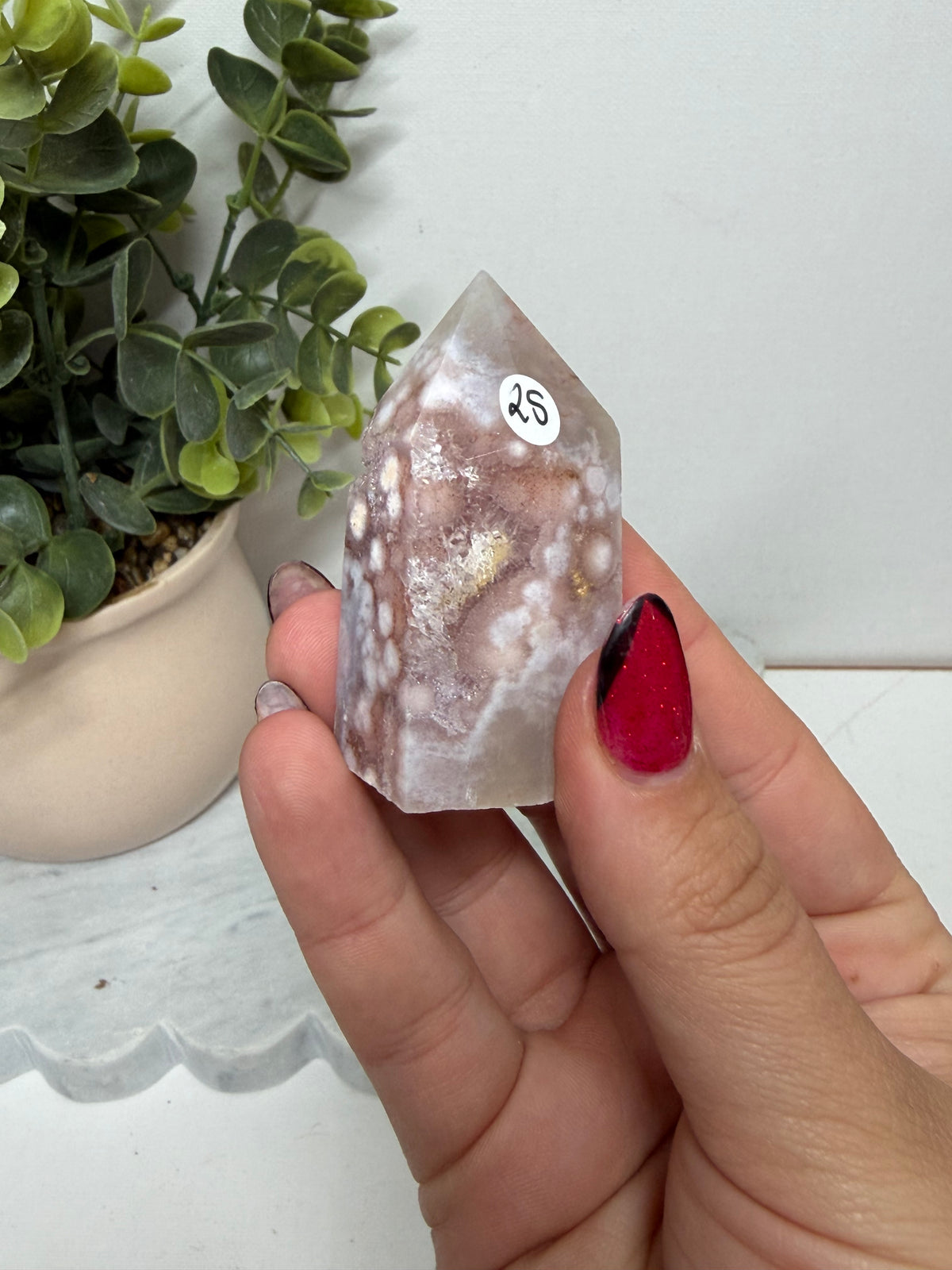 Pink Amethyst Flower Agate