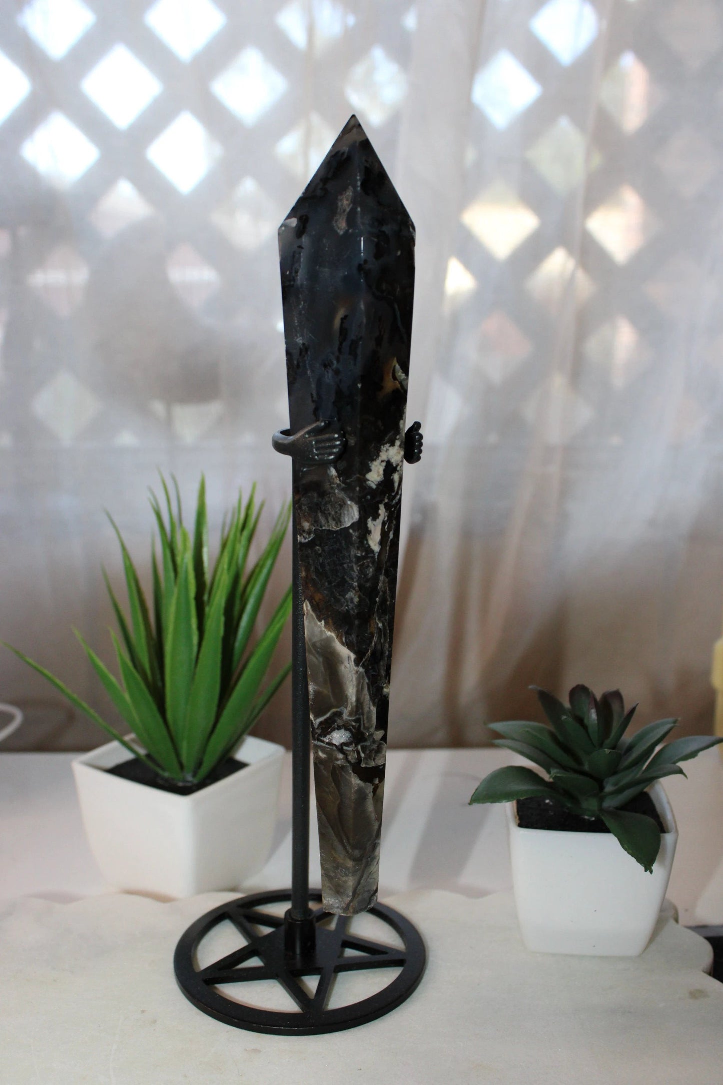 Volcanic Agate Scepter by Heartstone Sanctuary