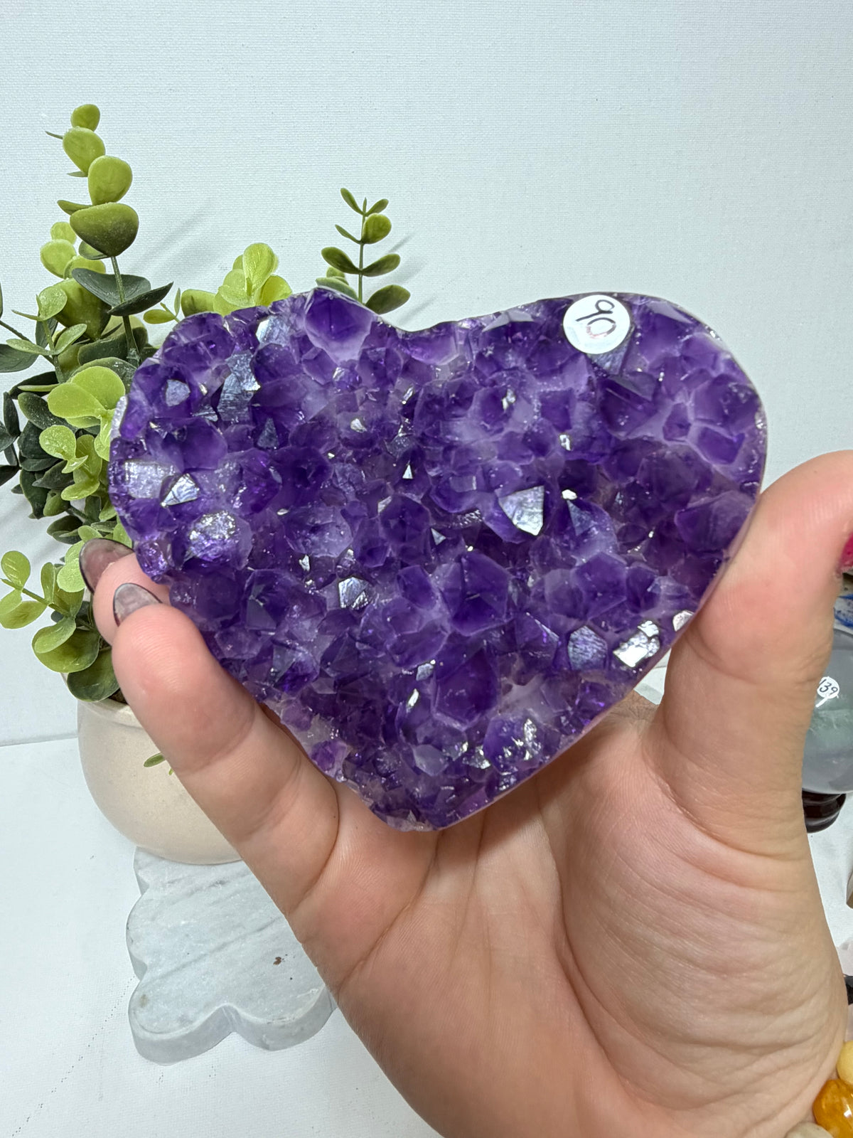 Amethyst heart