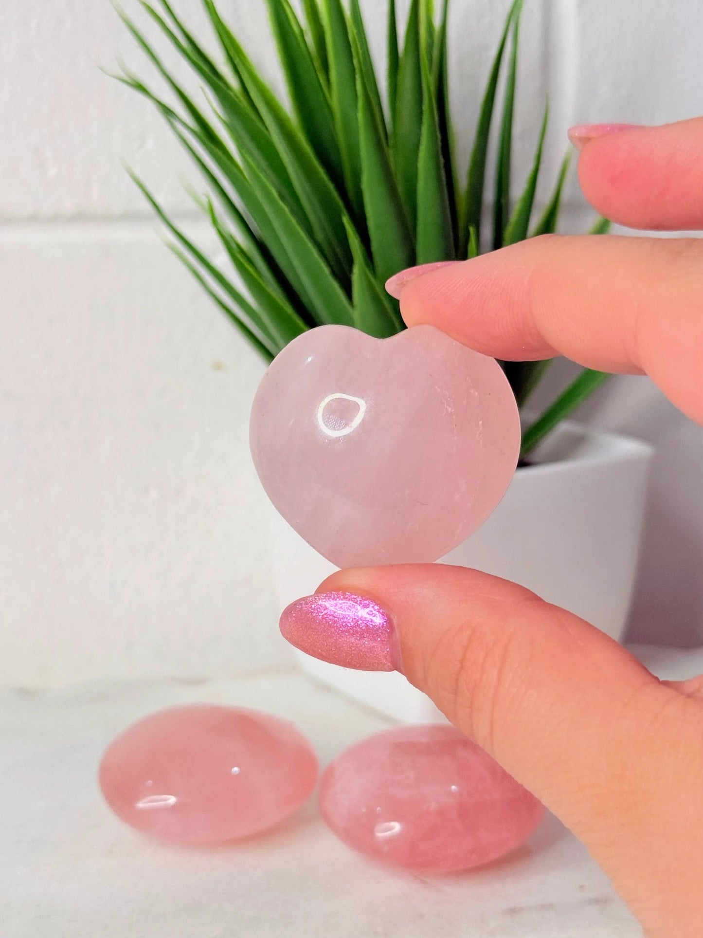 Rose Quartz mini heart - Intuitively selected by Heartstone Sanctuary