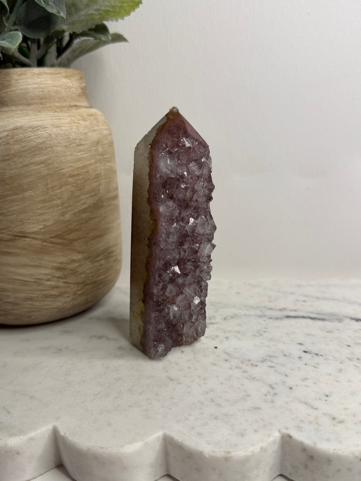Druzy Amethyst Tower