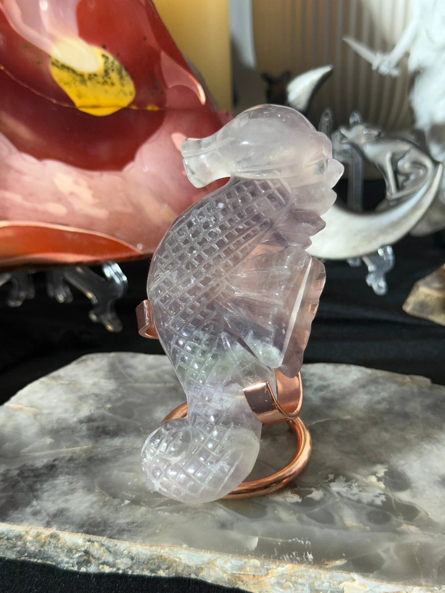 Fluorite Seahorse - 44A by Heartstone Sanctuary
