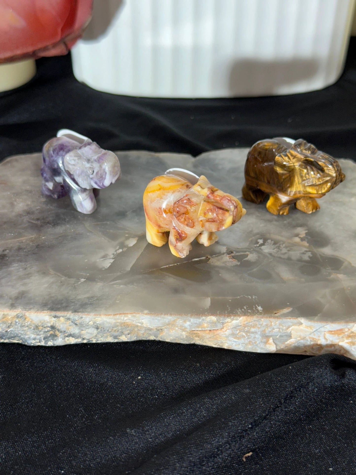 Mini Elephant Carving by Heartstone Sanctuary