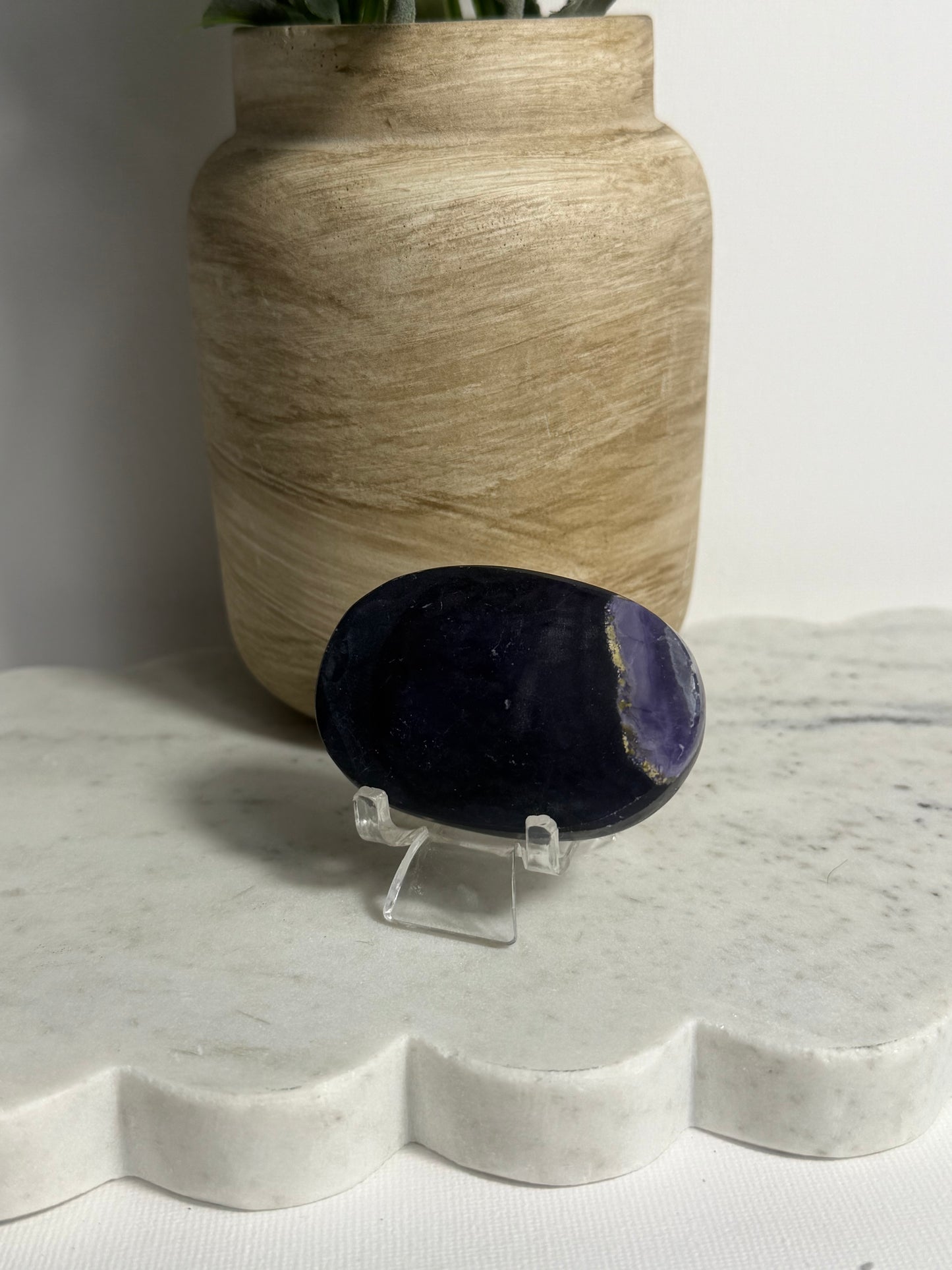 Tiffany Fluorite Palm Stone