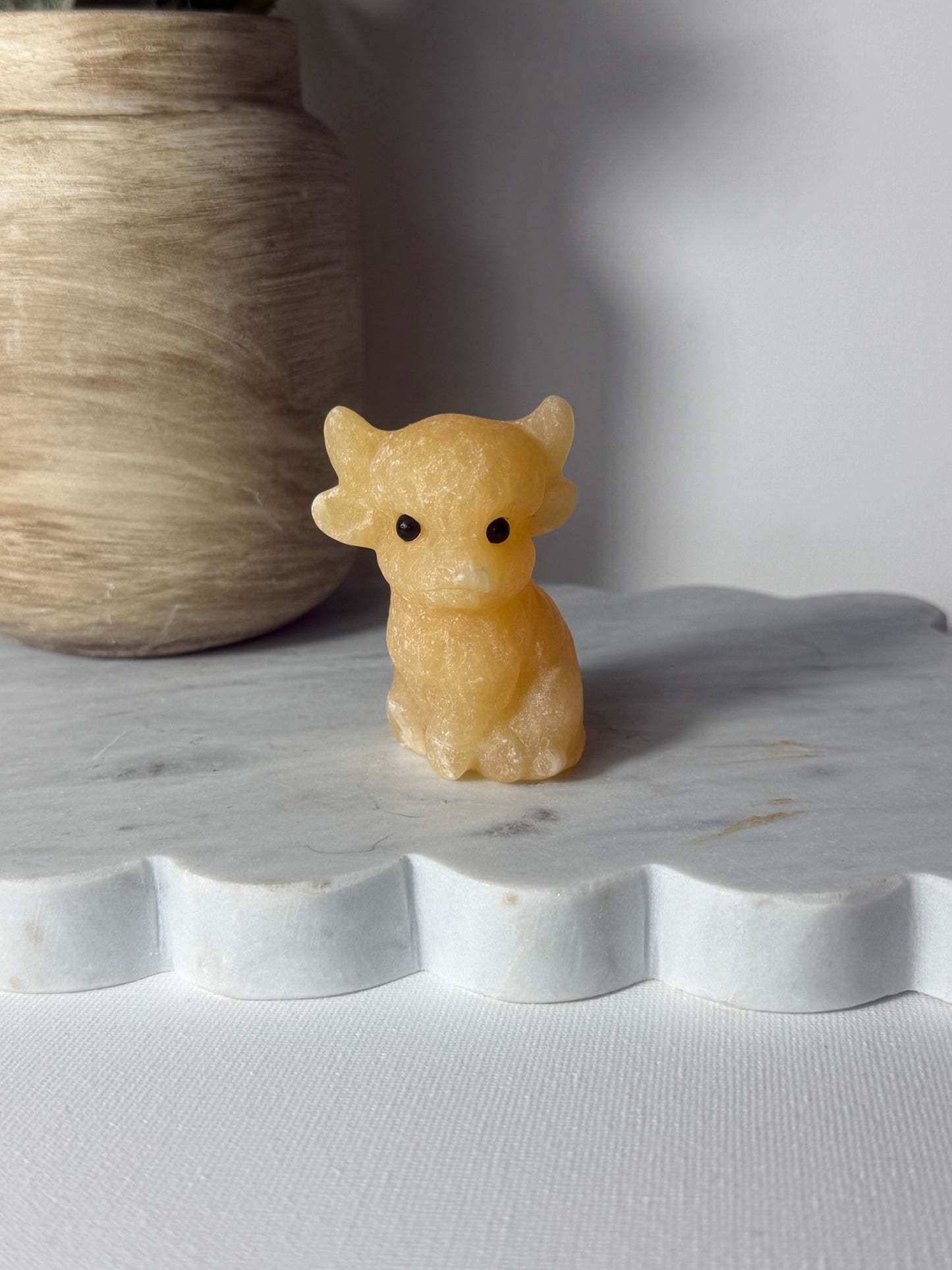 Yellow Calcite Cow