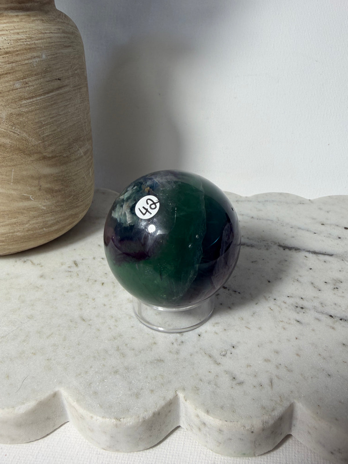 Rainbow Fluorite Sphere