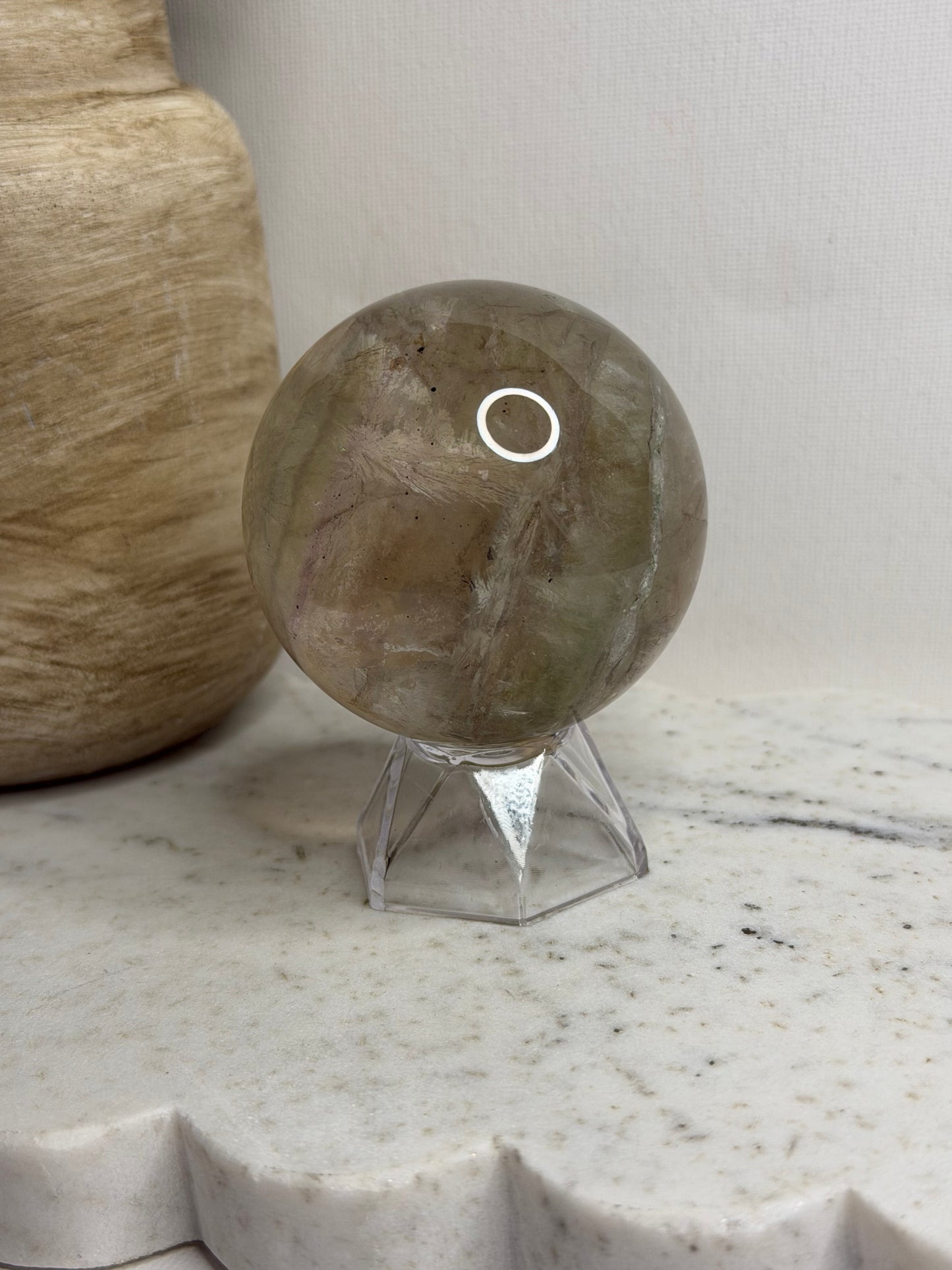 Seaweed Fluorite Sphere