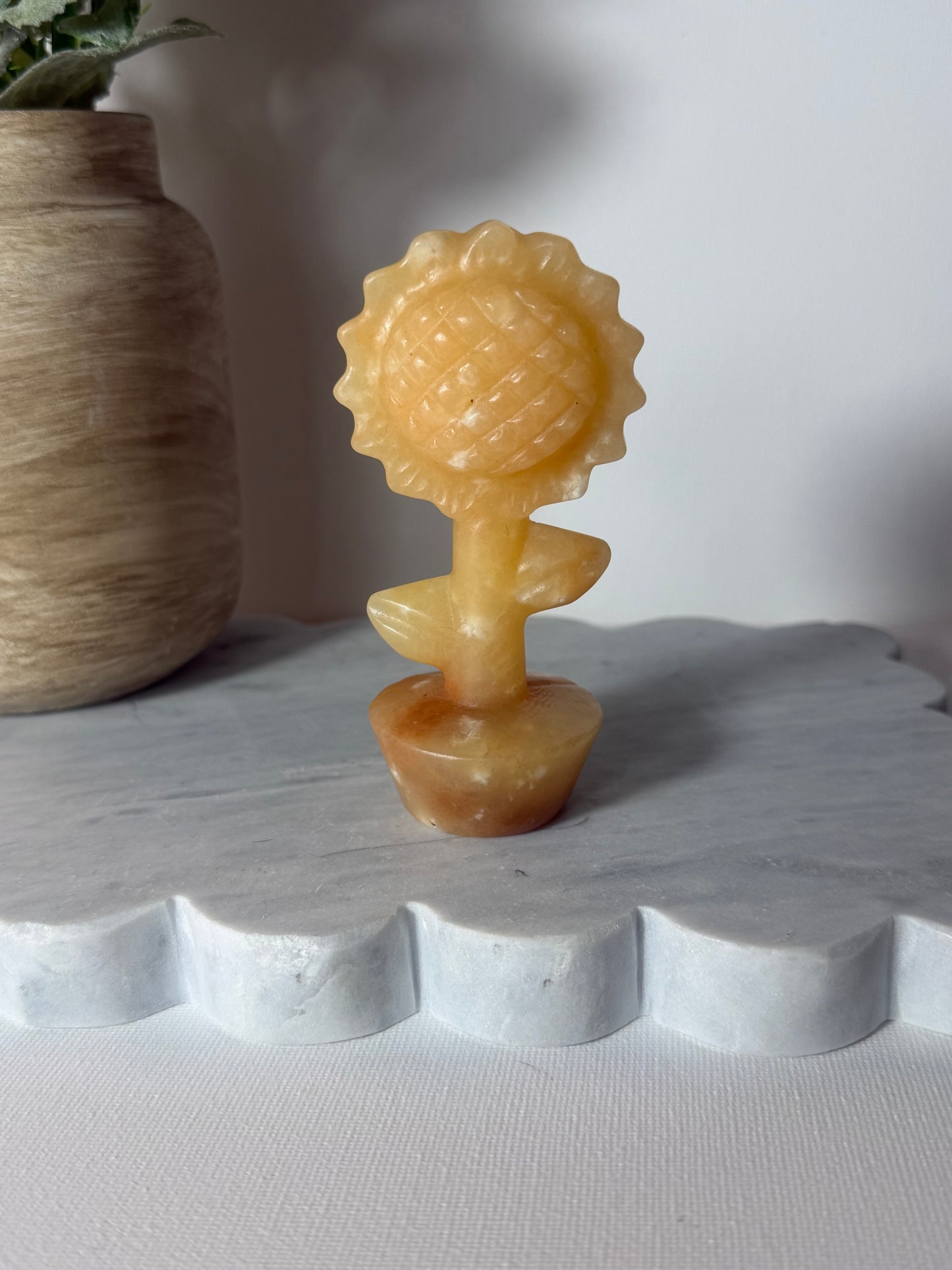 Yellow Calcite Sunflower