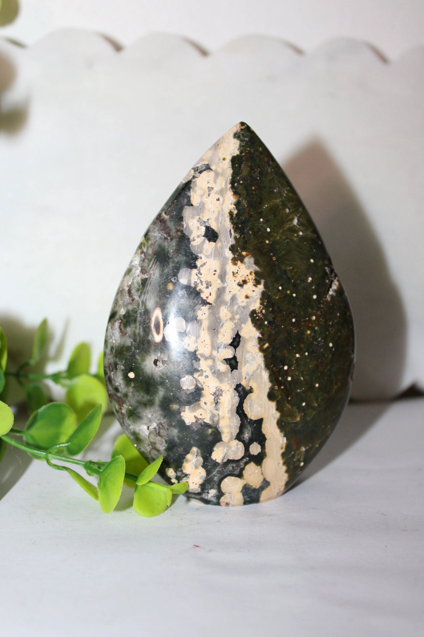 Ocean Jasper Teardrop by Heartstone Sanctuary