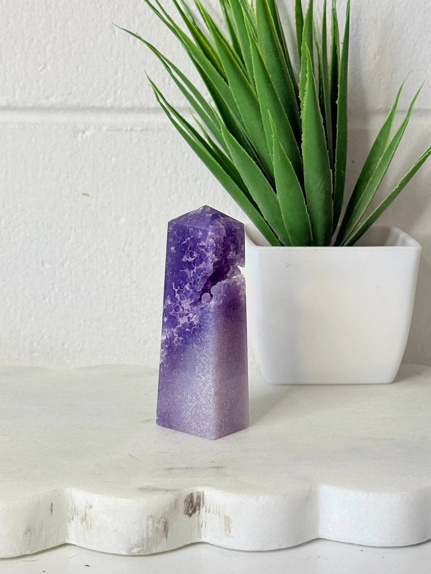 Grape Agate Tower - 67g by Heartstone Sanctuary