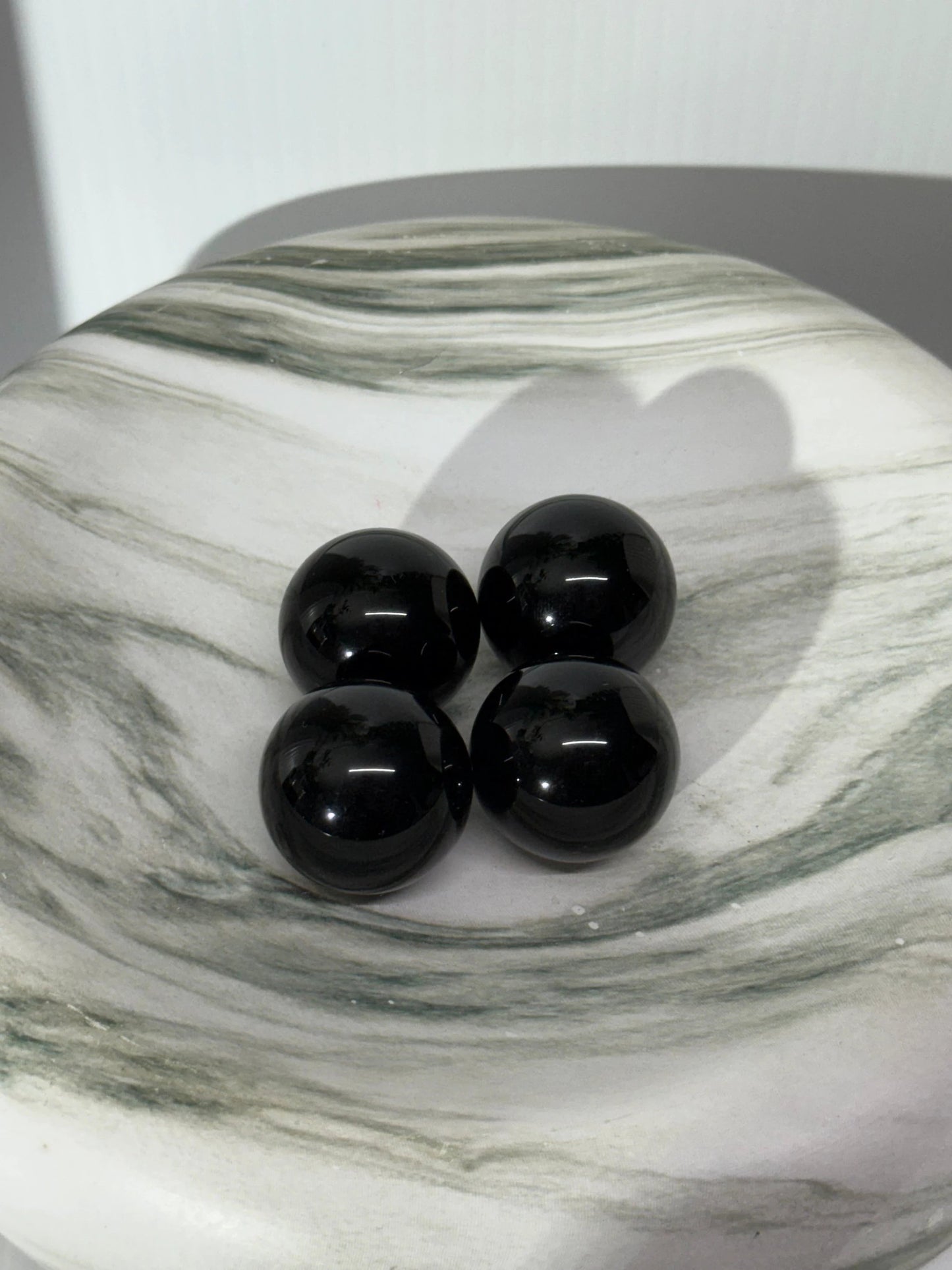 Black Obsidian Sphere each by Heartstone Sanctuary