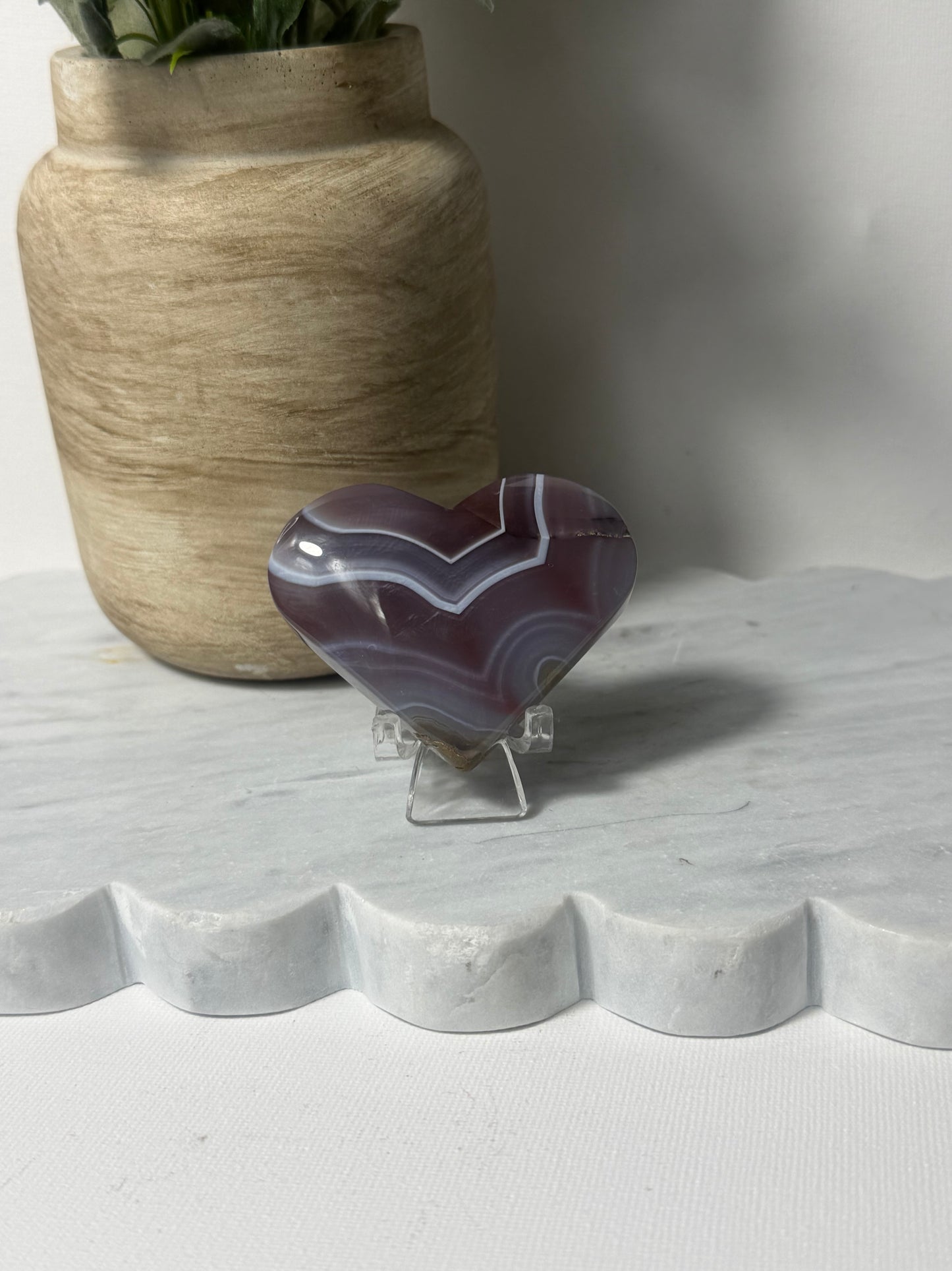 Mozambican Agate Heart