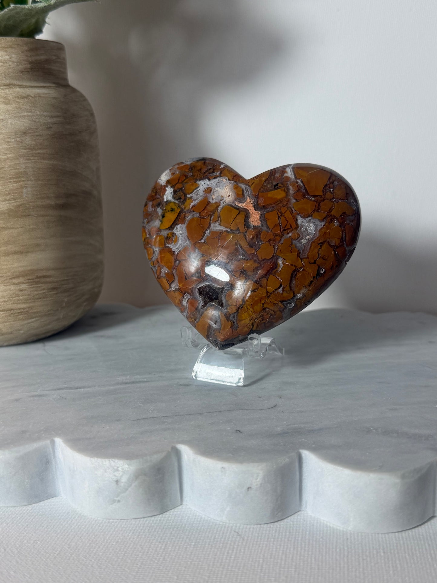 Brecciated Jasper Heart