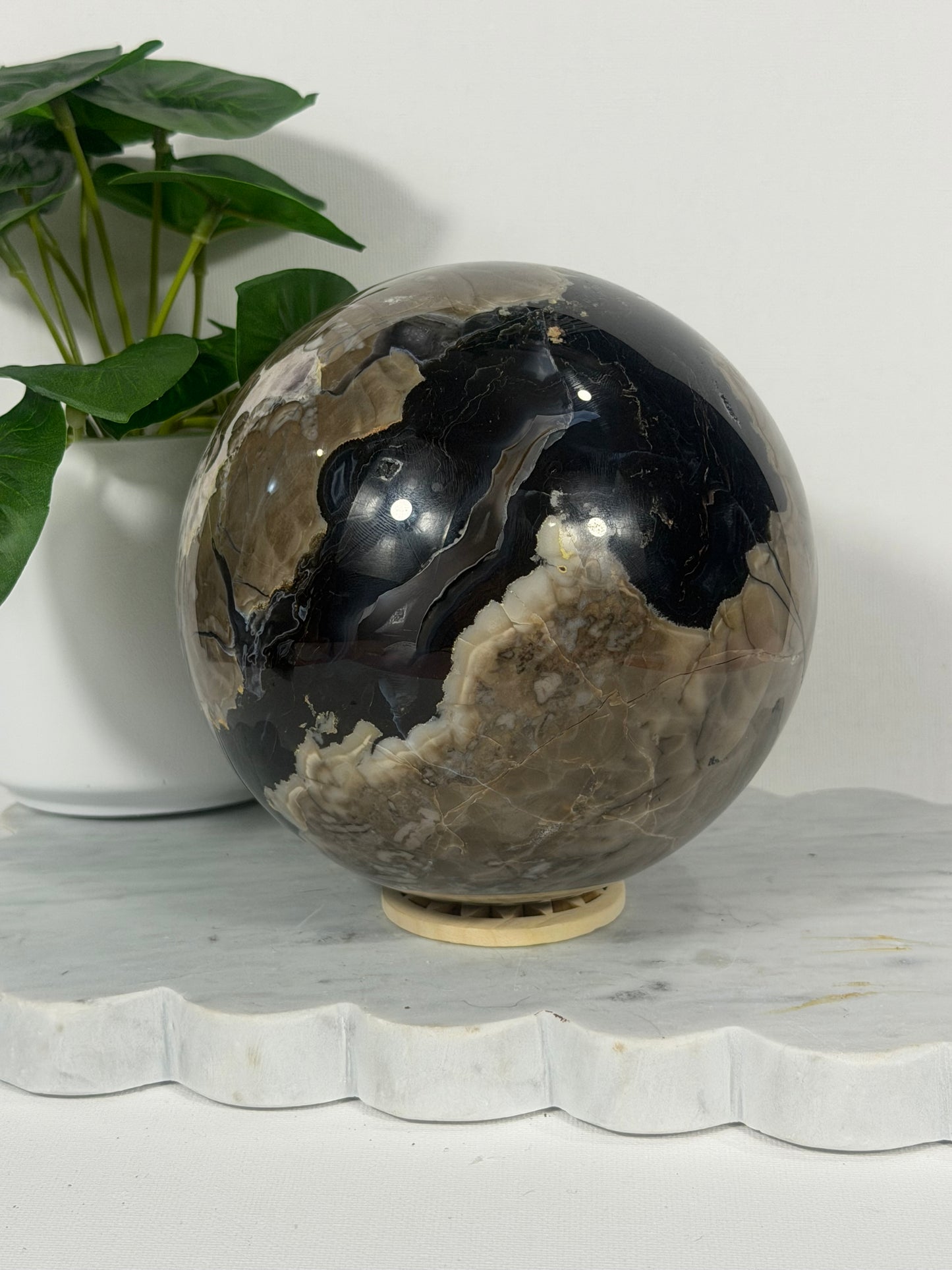 Volcanic Agate Sphere