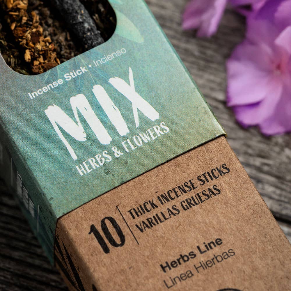 Mix Herbs and Flowers Incense 10 Sticks Sagrada Madre by WONDER IMPORTS AUSTRALIA
