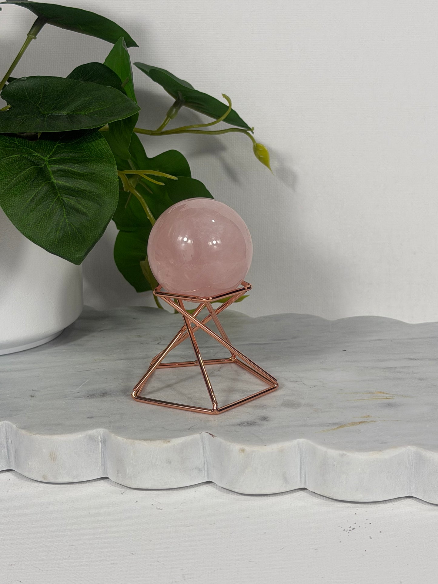 Rose Quartz Sphere - intuitive pick
