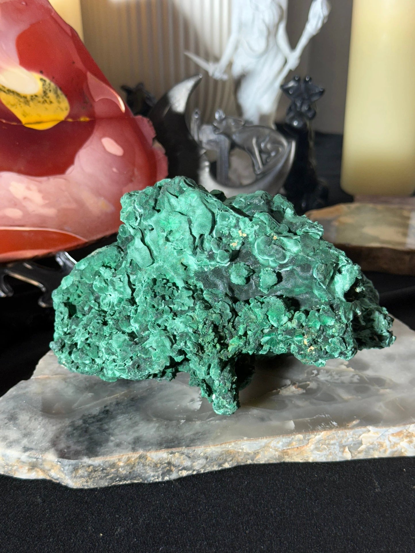 Malachite Raw Statement - 222A by Heartstone Sanctuary
