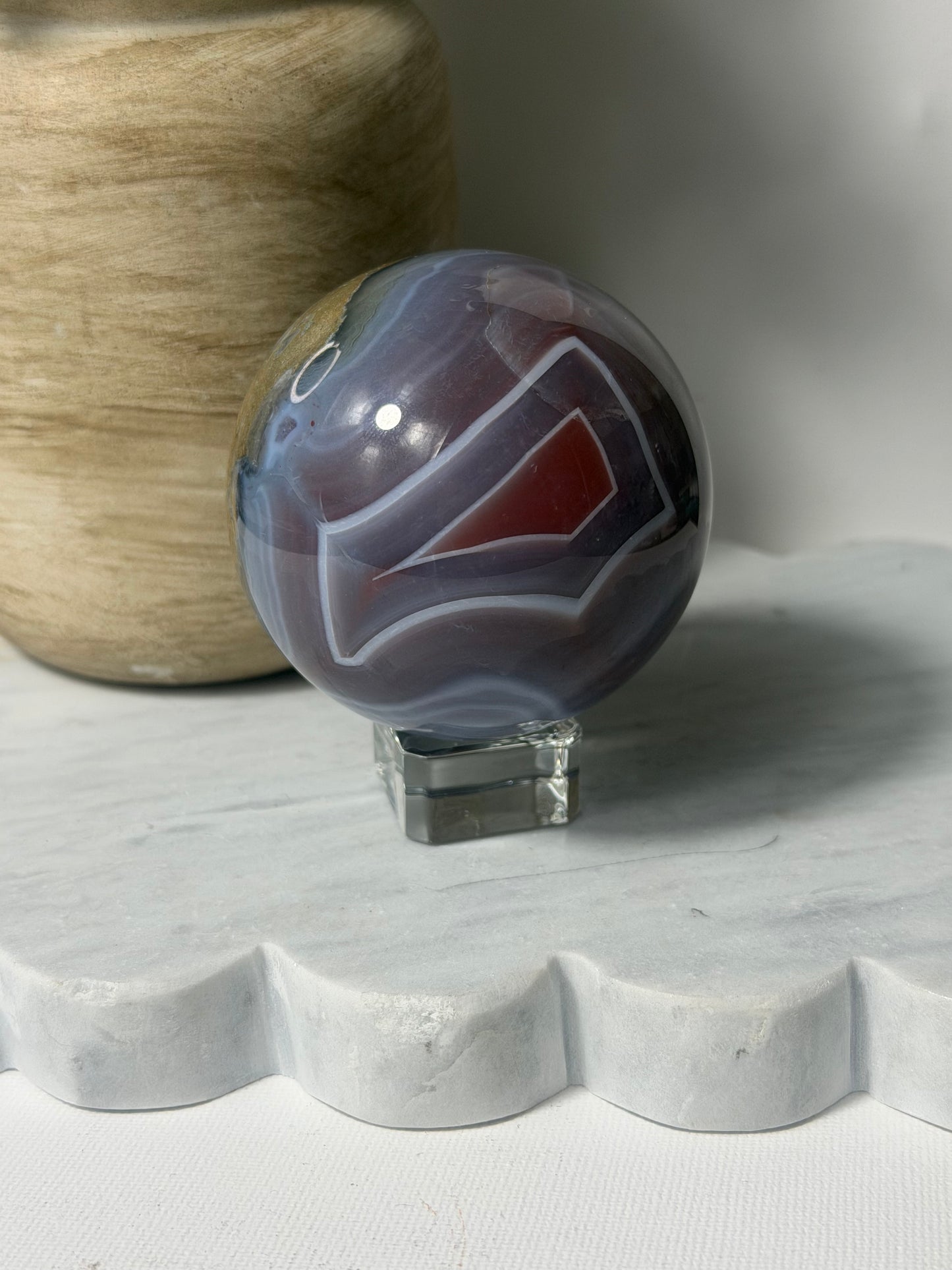 Mozambican Agate Sphere