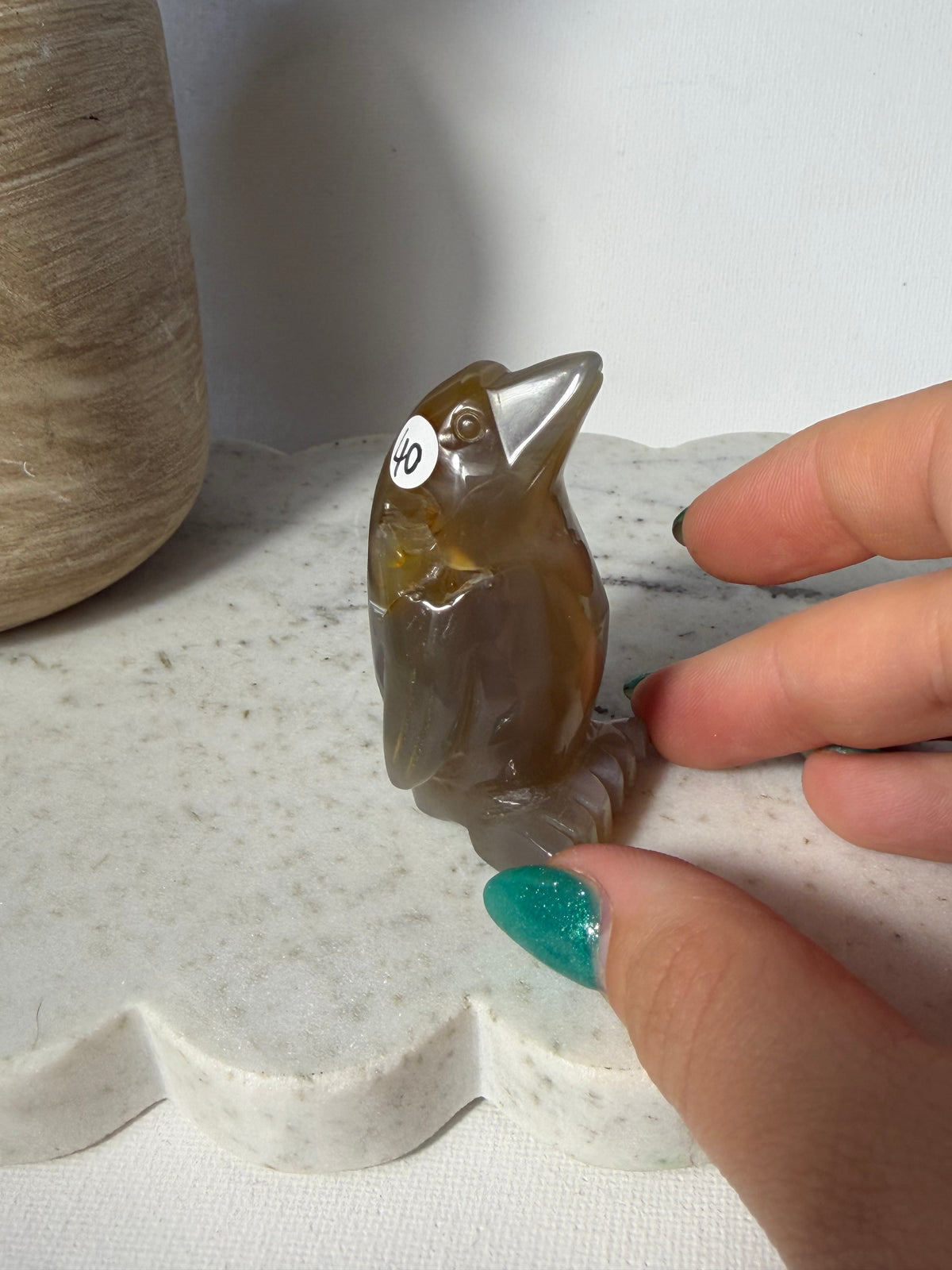 Druzy Agate Penguin