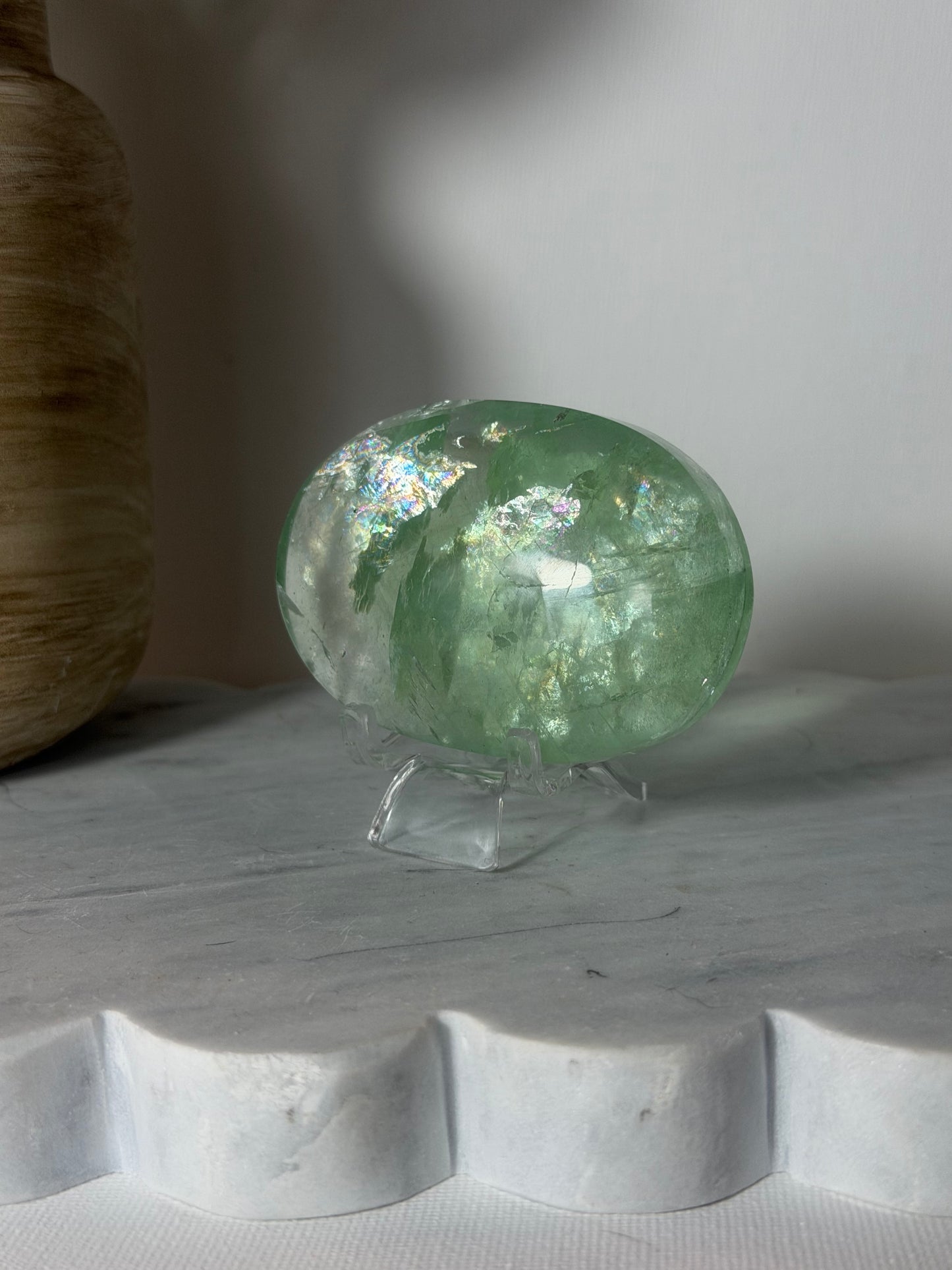 Fluorite Palm Stone