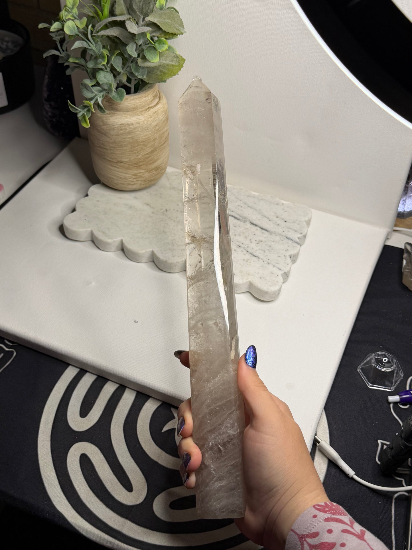 Clear Quartz Statement Tower