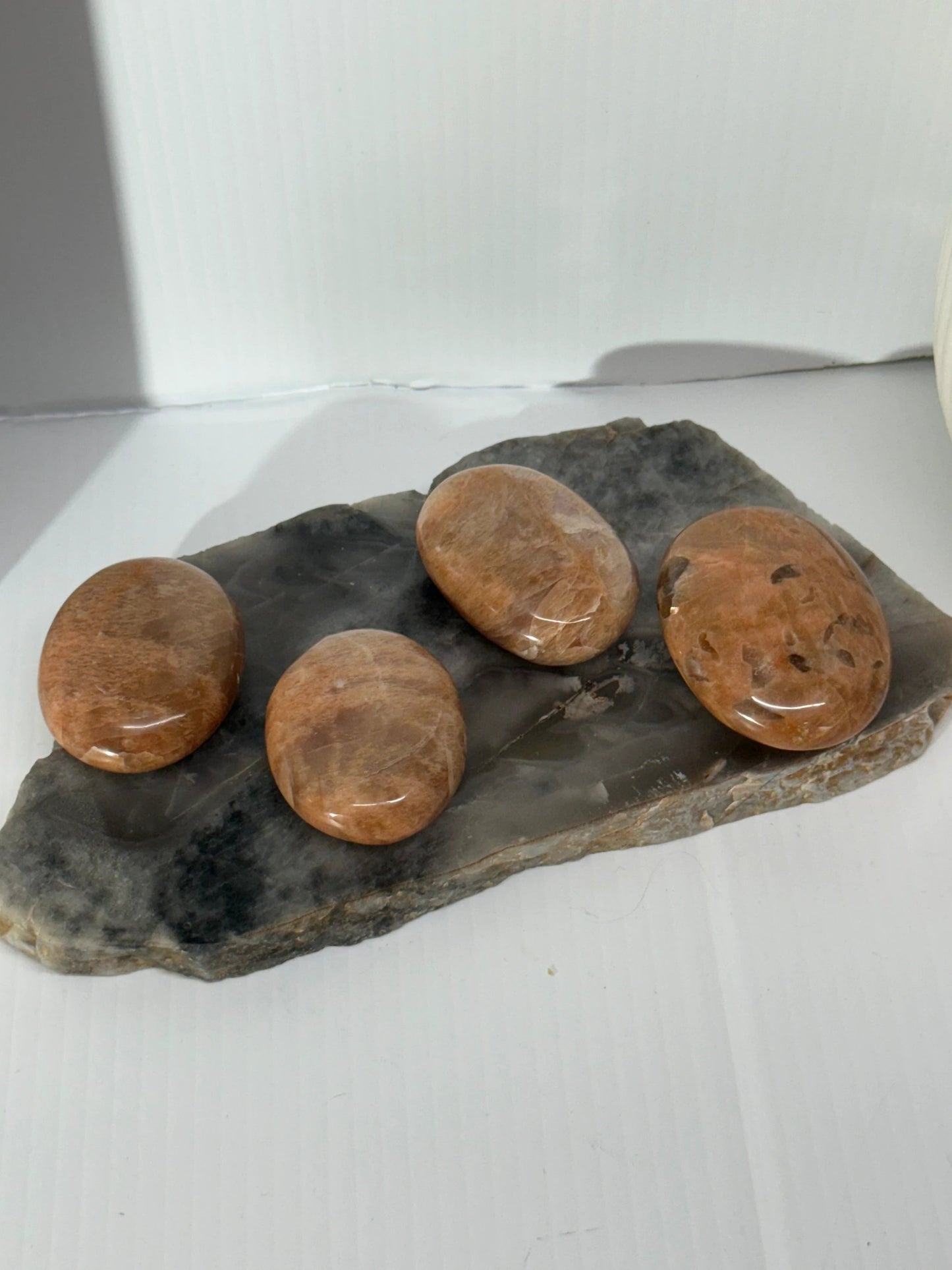 Peach Moonstone Palms by Heartstone Sanctuary