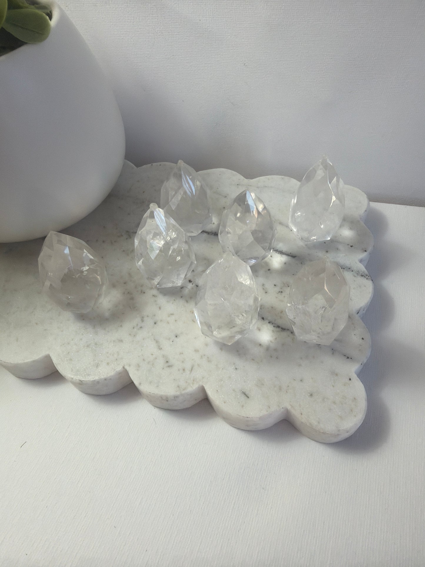 Clear Quartz Flames