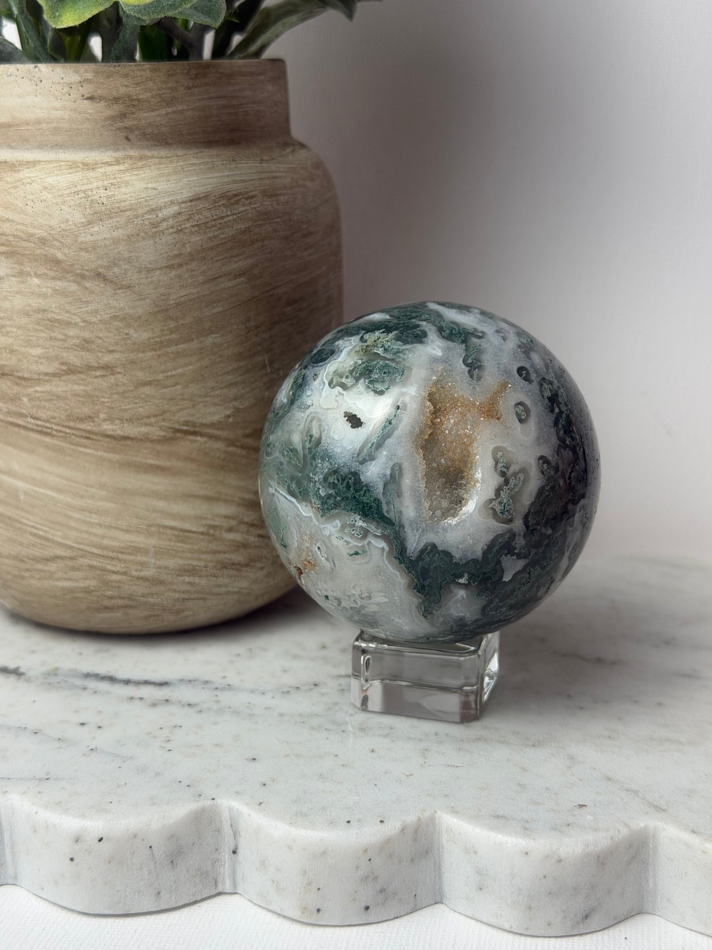Moss Agate Sphere