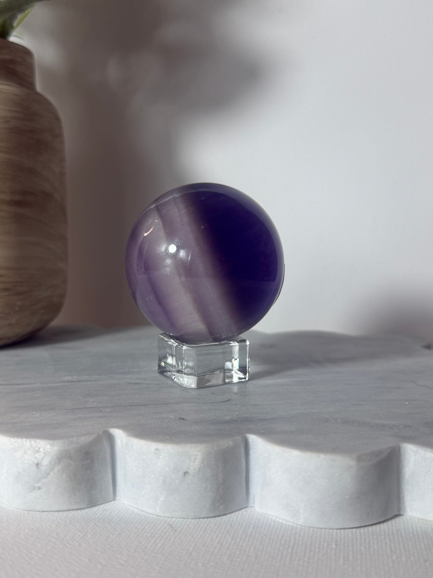 Purple Fluorite Sphere High Quality
