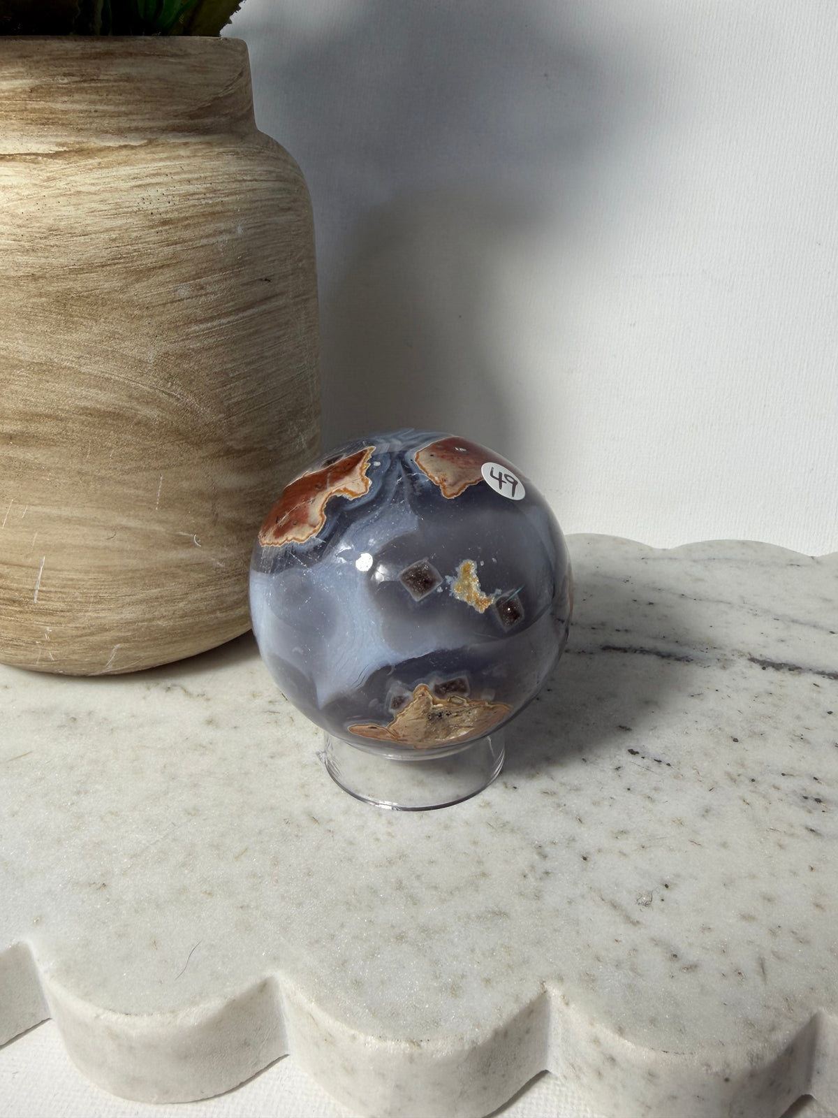 Red Moss Agate Sphere