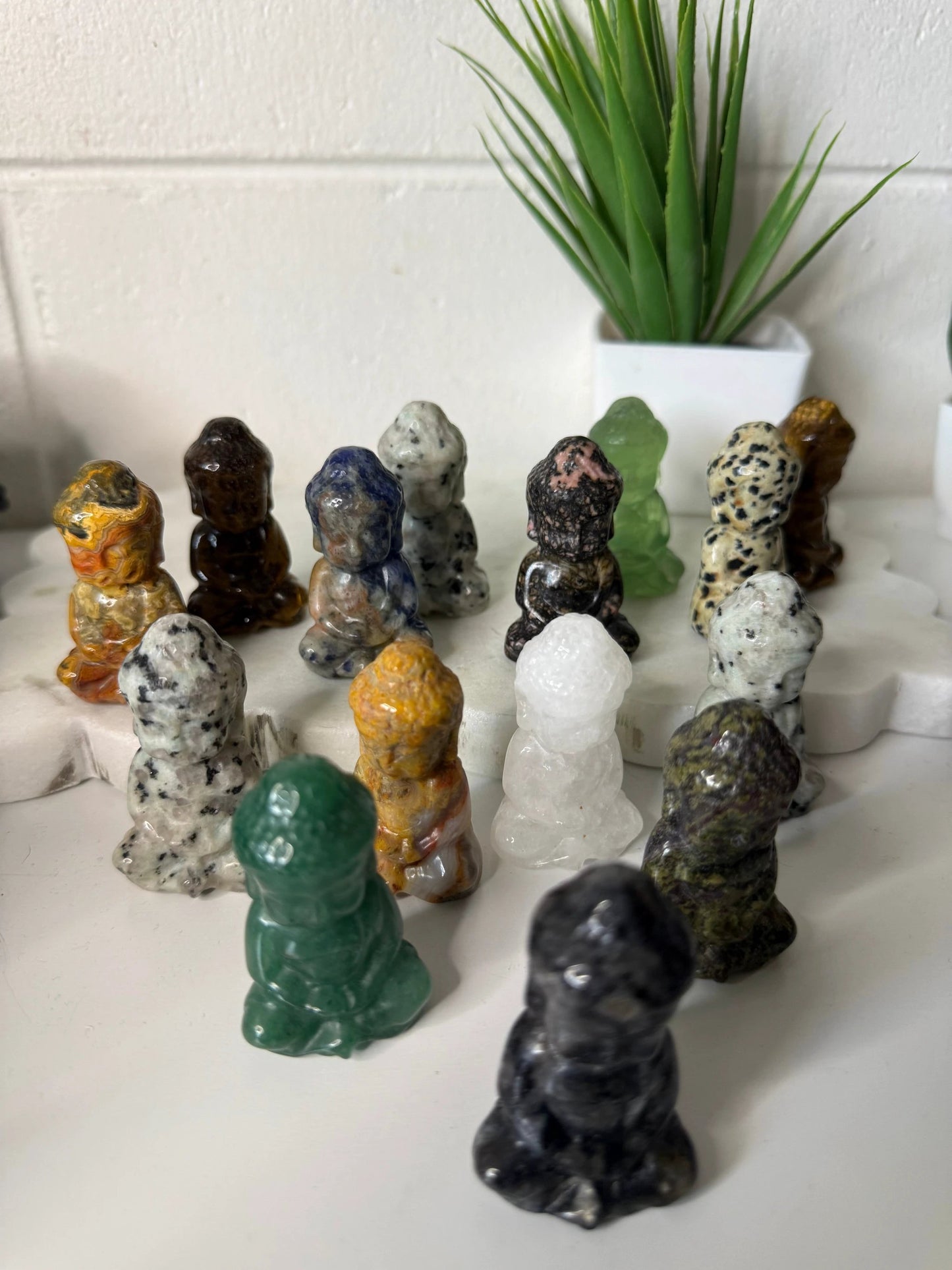 Small Buddha Crystal Carving - Choose Your Healing Stone by Heartstone Sanctuary