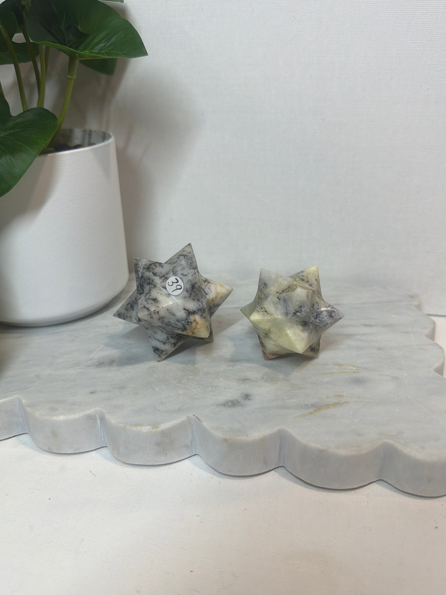 Dendritic Opal Merkaba Star