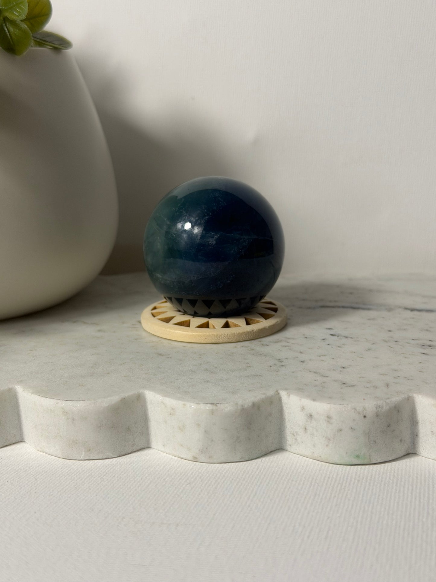 Blue Fluorite Sphere