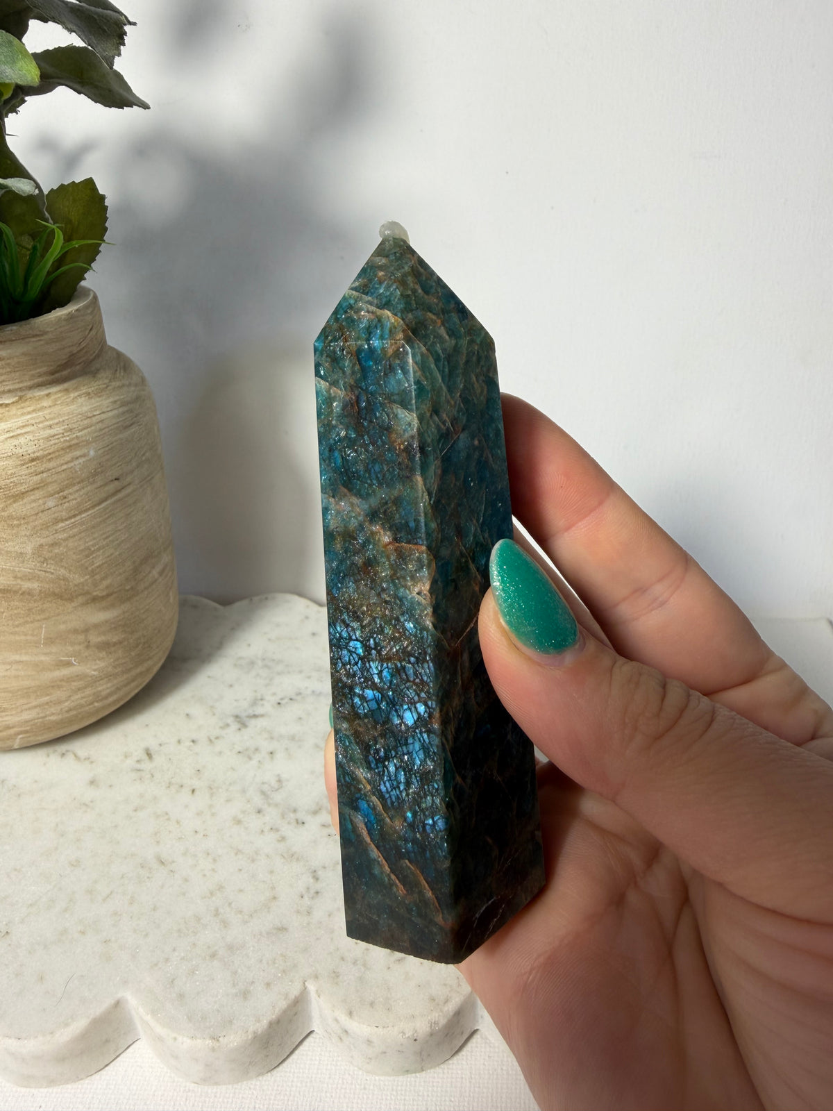 Blue Apatite Tower