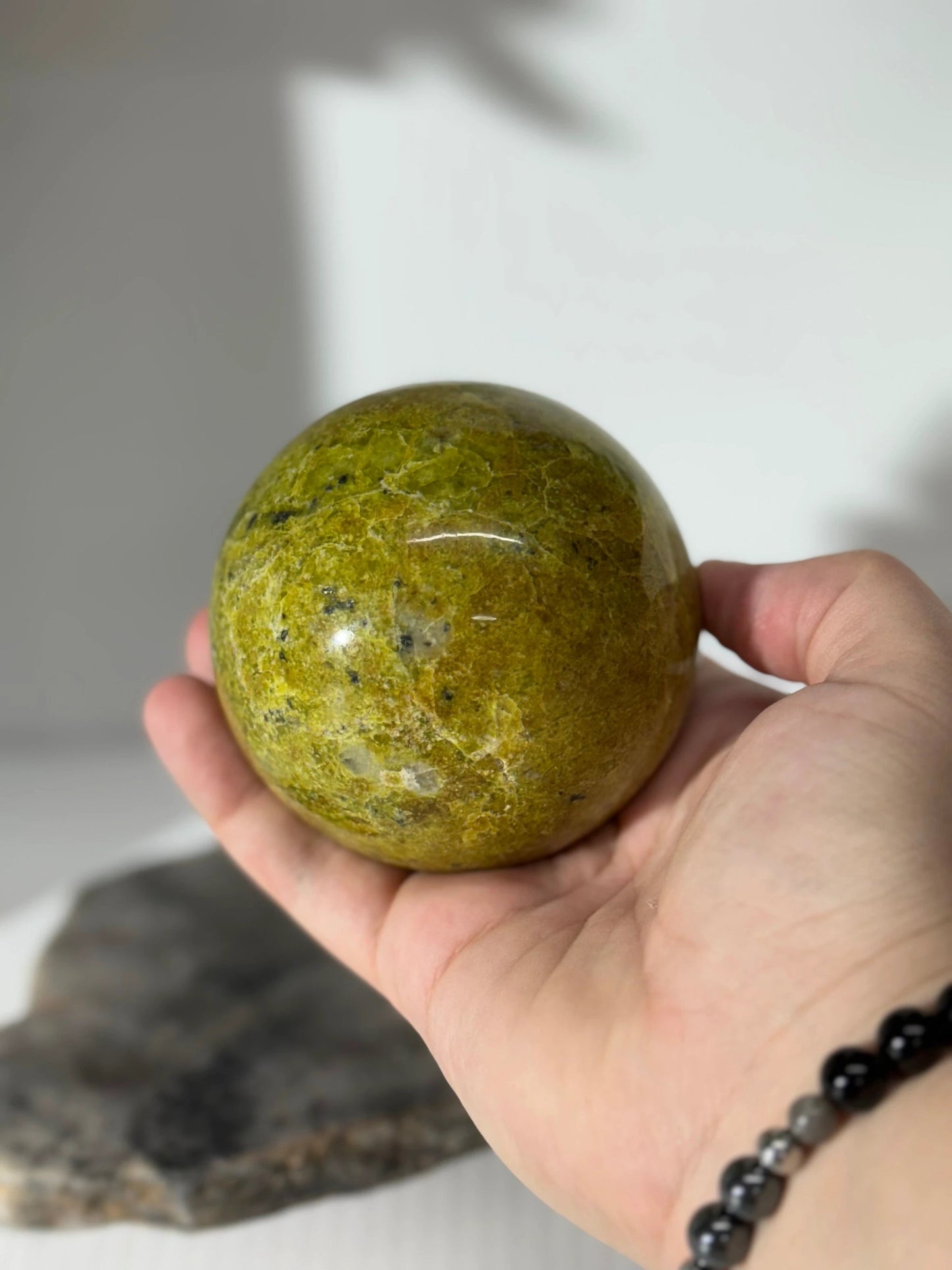 Green Opal Sphere by Heartstone Sanctuary