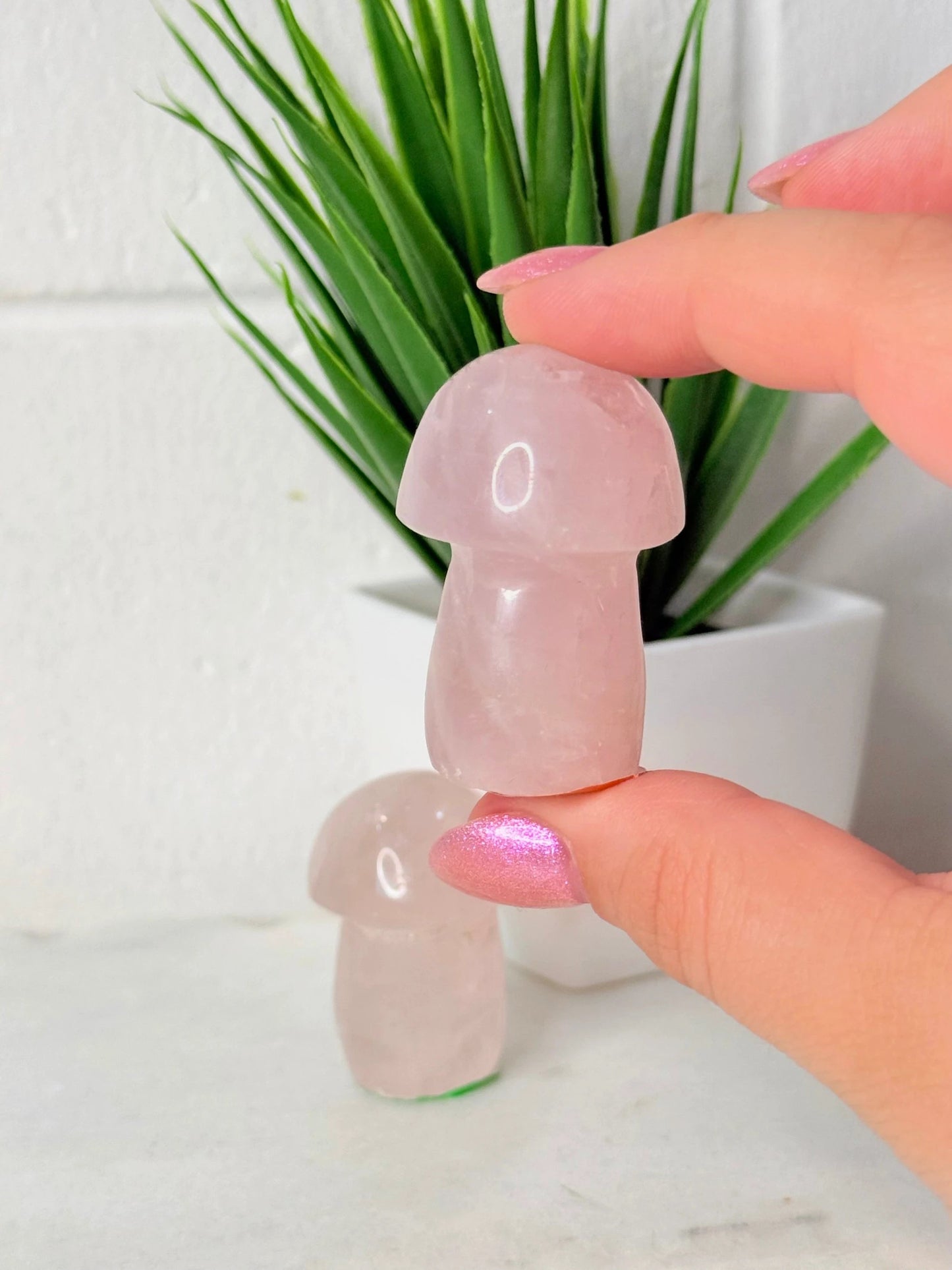 Rose Quartz Mushroom - 4cm by Heartstone Sanctuary