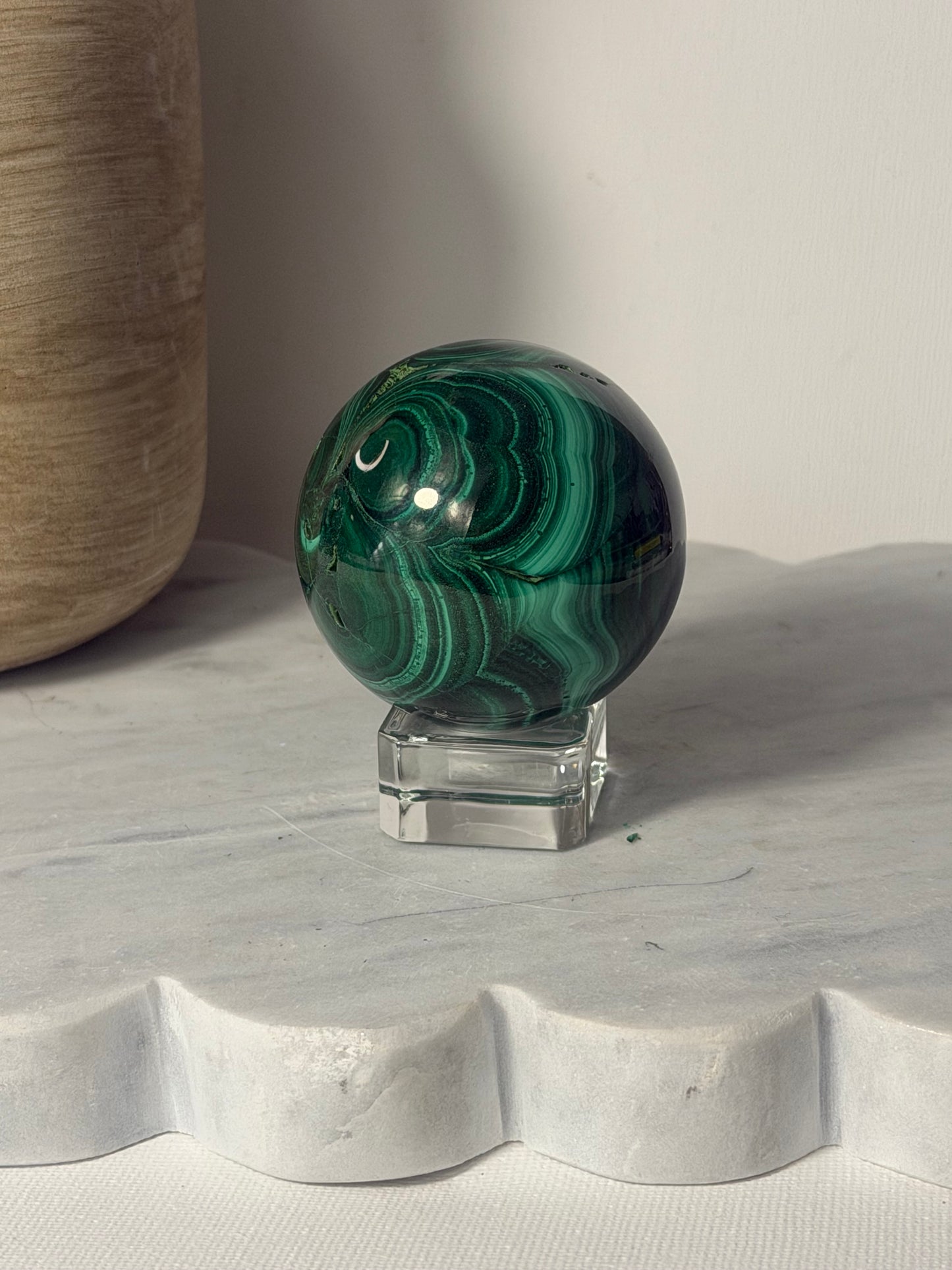 Malachite sphere