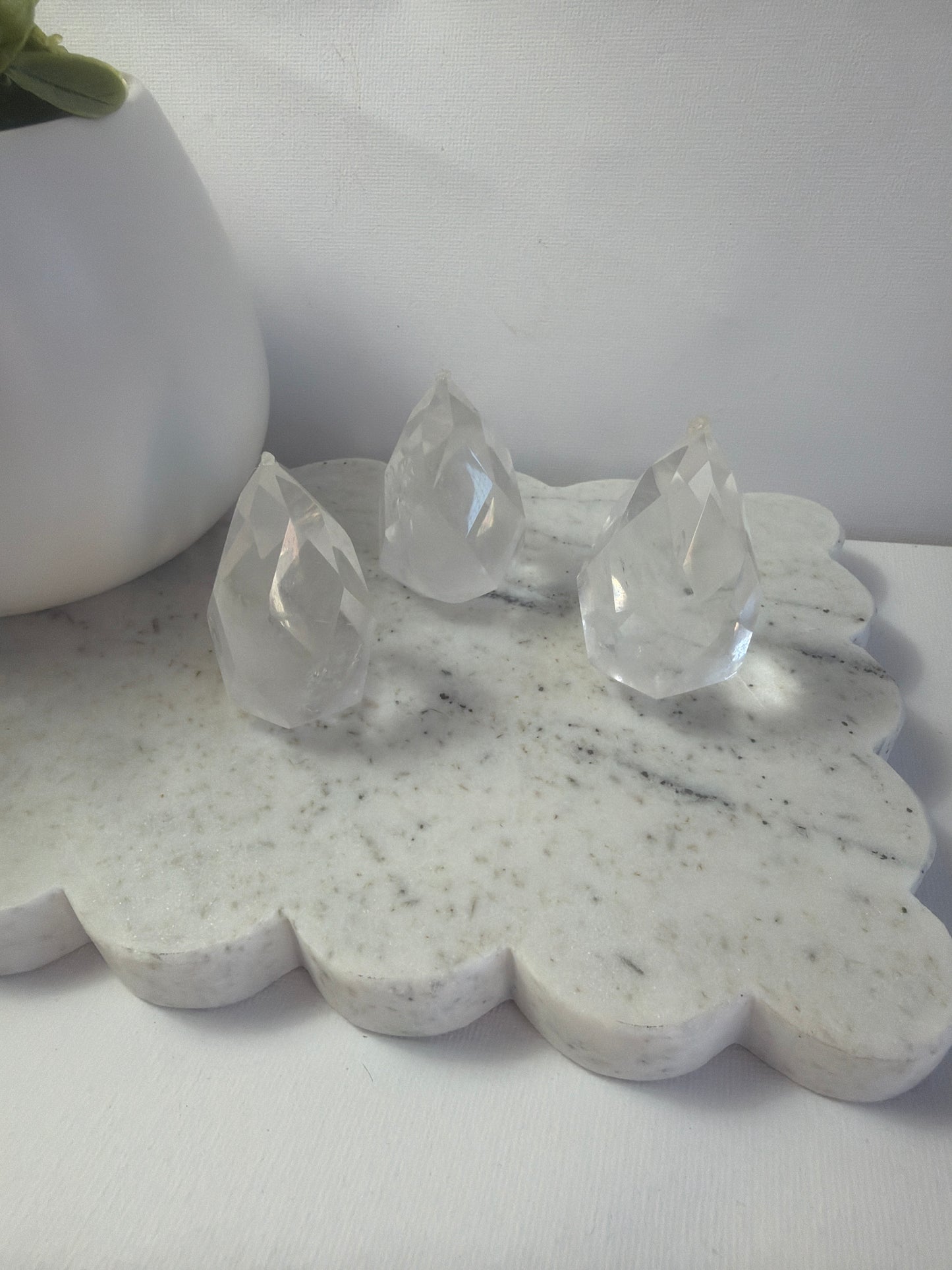 Clear Quartz Flames