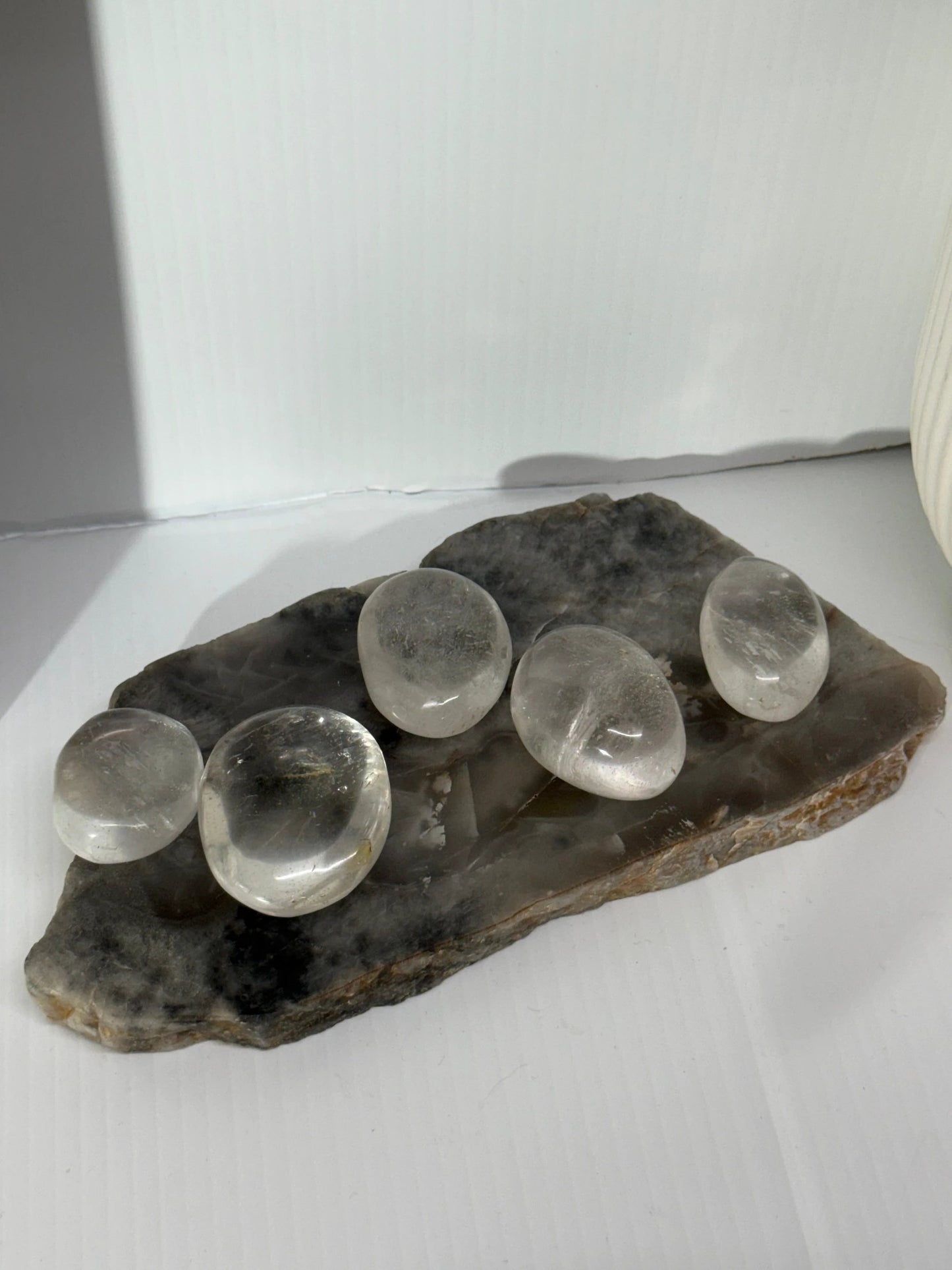 Clear Quartz Palm by Heartstone Sanctuary