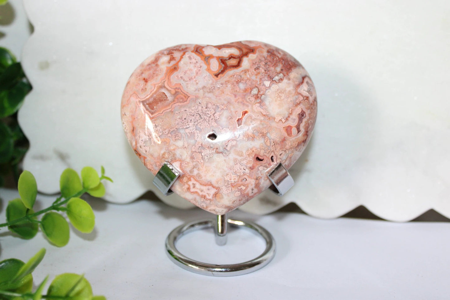 Crazy Lace Heart on Stand by Heartstone Sanctuary