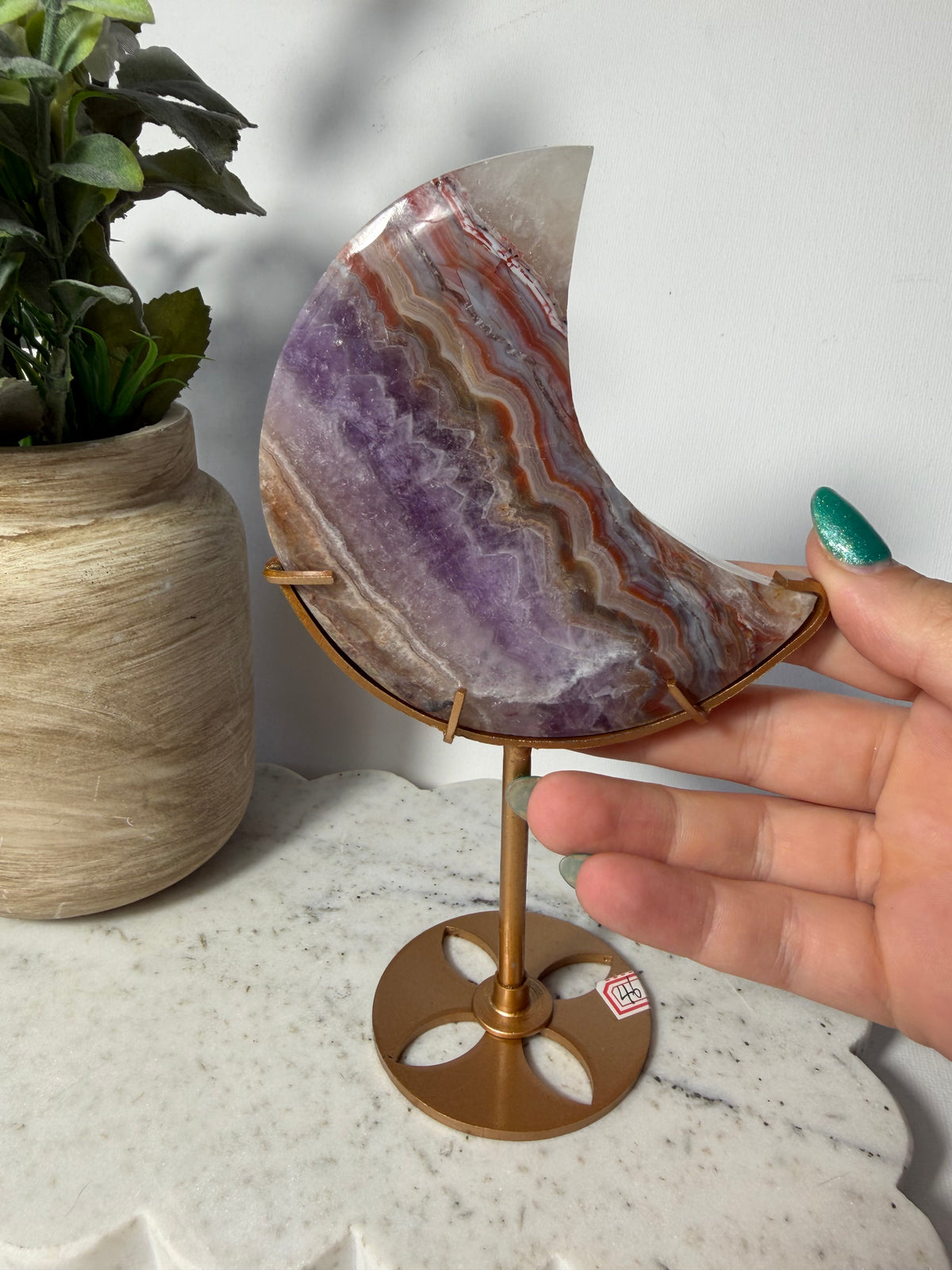 Amethyst Agate Moon
